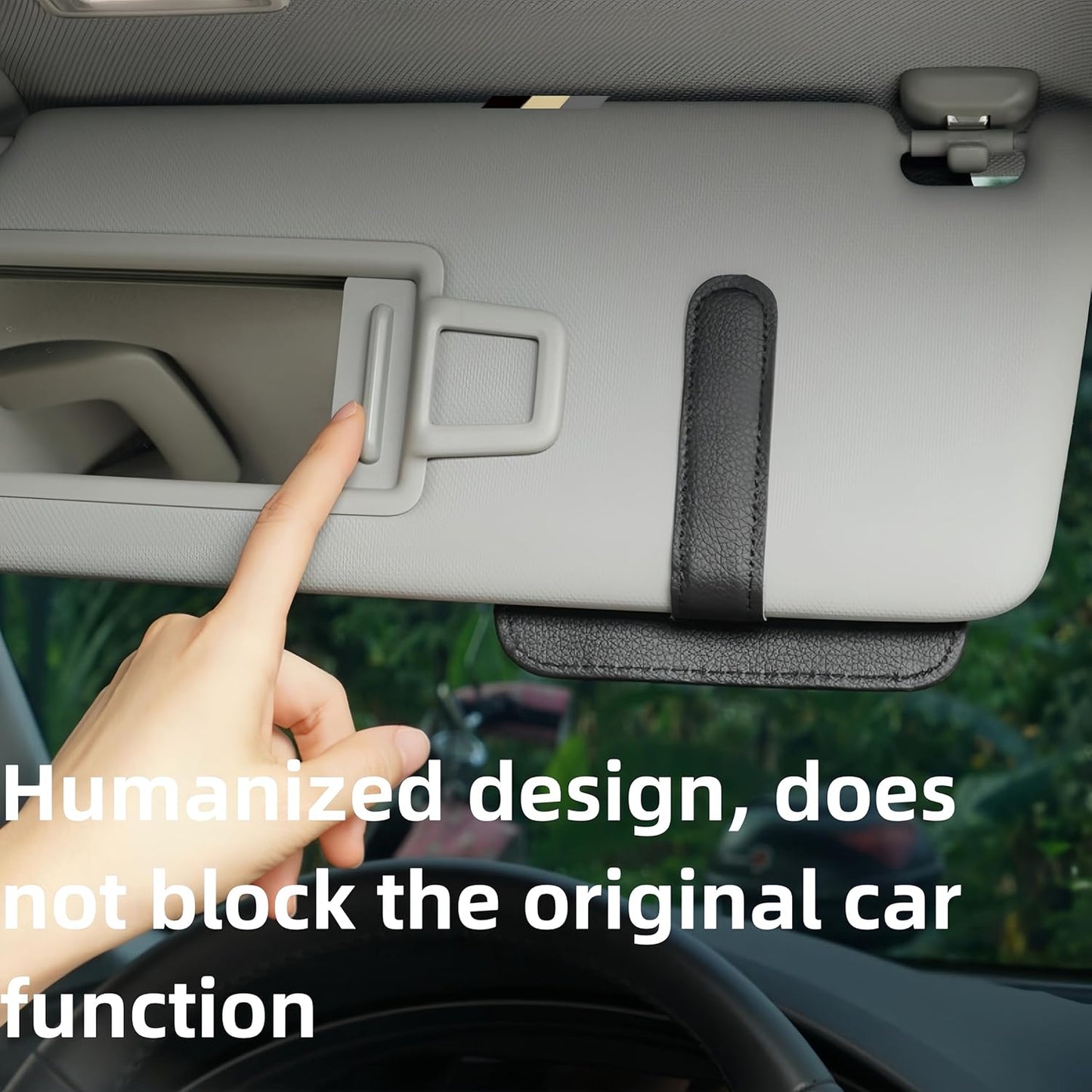 Auto Car Sun Visor Organizer, Multifunctional Auto Interior Accessories Storage Pocket Sun Visor Pouch for Card License Registration Document Pen Key Interior Accessories Pocket Organizer (Pink)