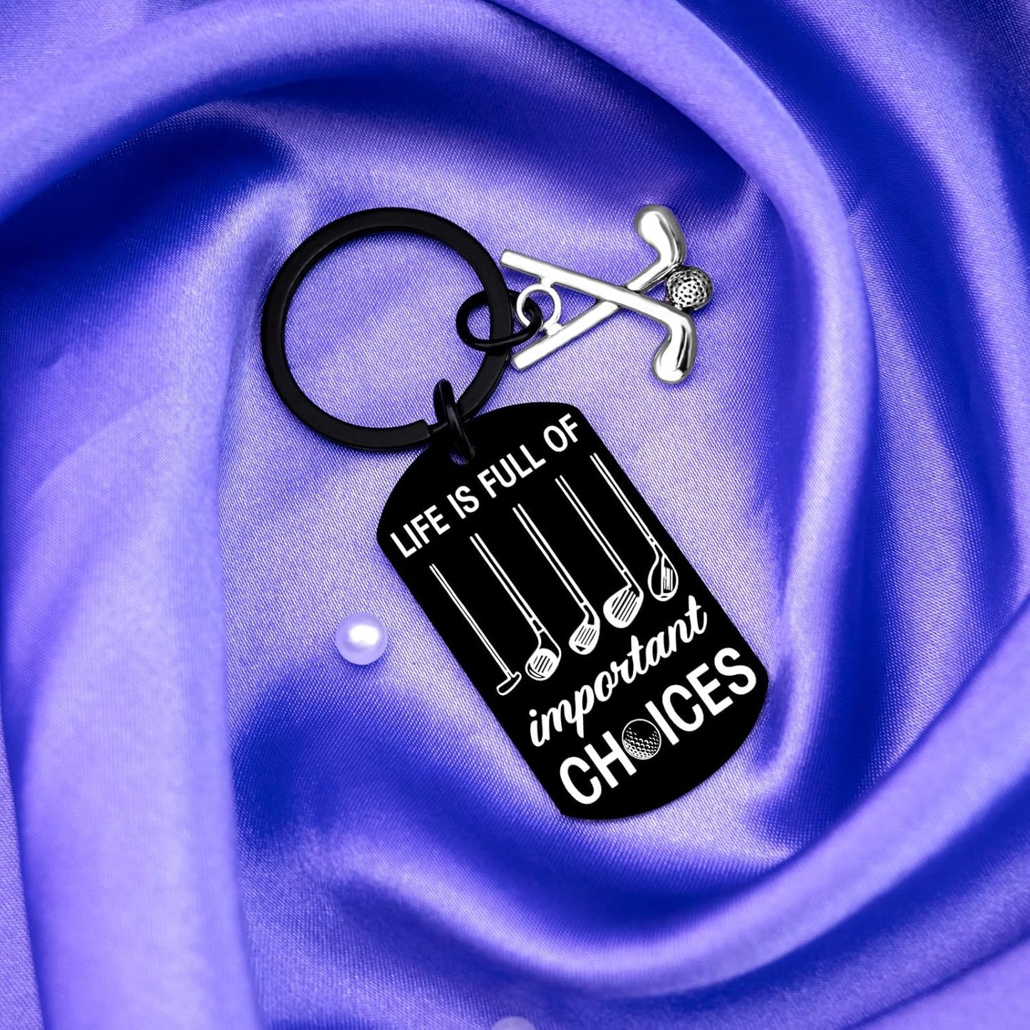 Golf Gifts For Dad Men Cool Golf Keychain Gift For Golfers Men Unique Christmas Birthday Gifts For Men Him Funny Golfing Accessories Present For Golf Lovers Golf Stocking Stuffers For Men Golfers