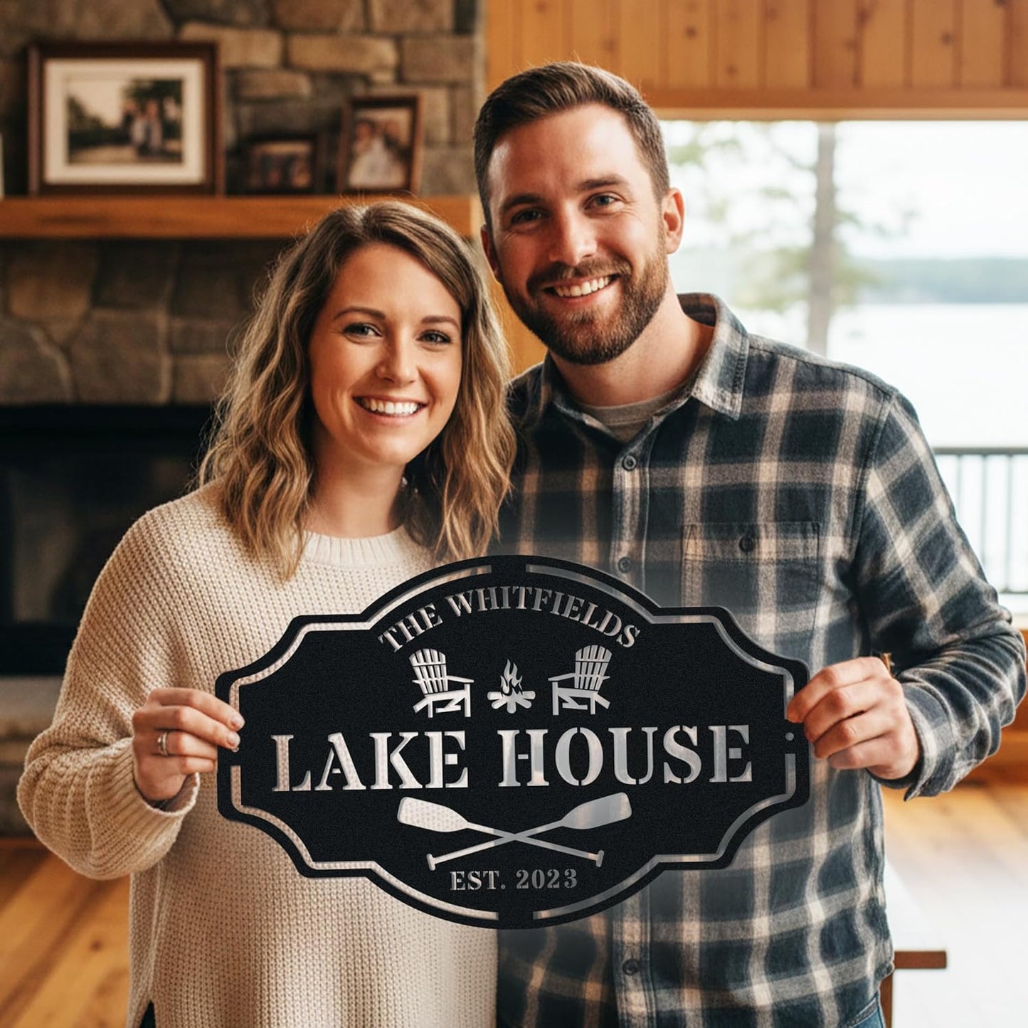 Custom Lake House Welcome Sign,Personalized Metal Lake House Signs,Lake House Decor,Personalized Metal Sign,Custom Outdoor Decor