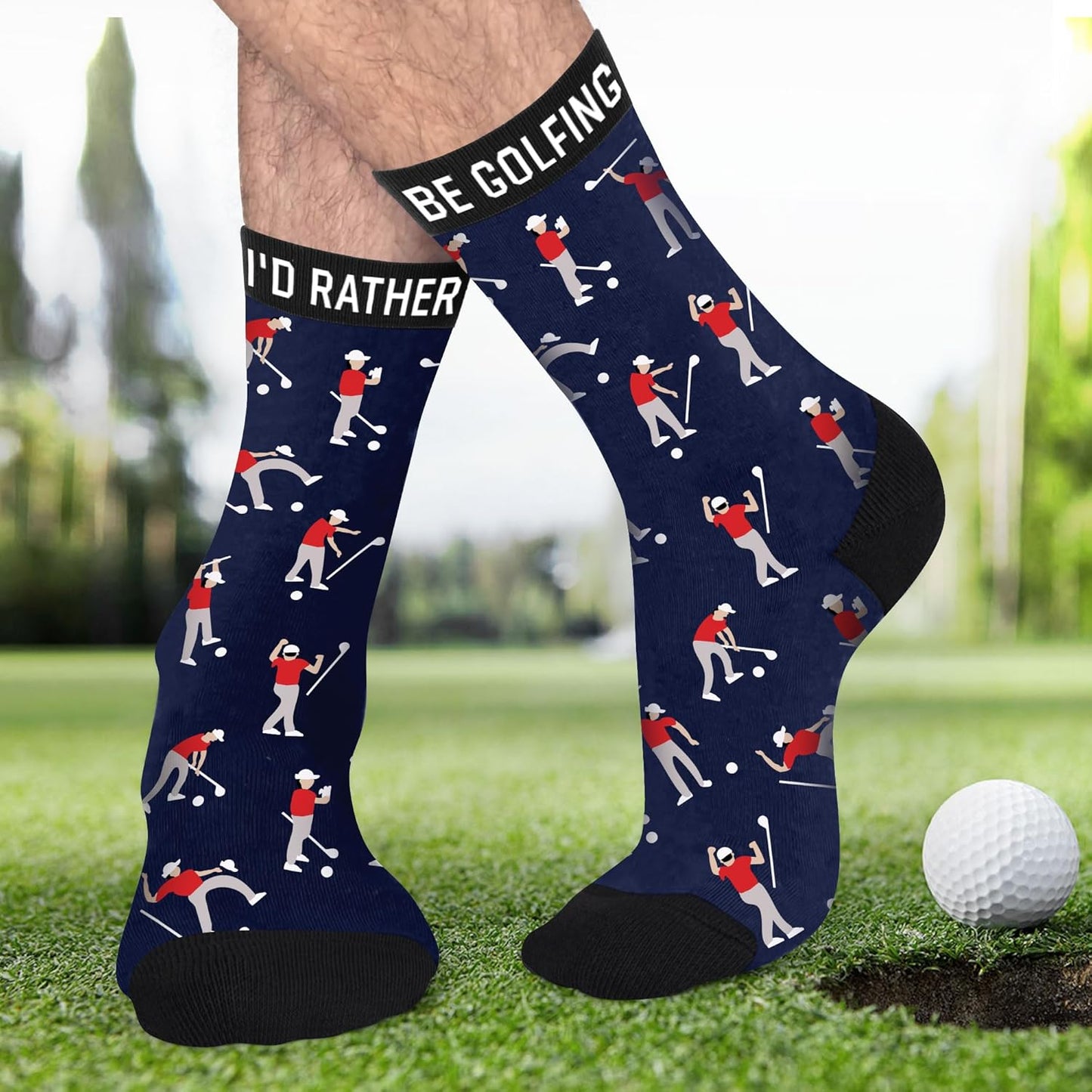 VICRAZY Golf Gifts for Men, Women - Golf Accessories, Golf Socks for Dad, Mom - Funny gift, Christmas Gifts, Stocking Stuffer