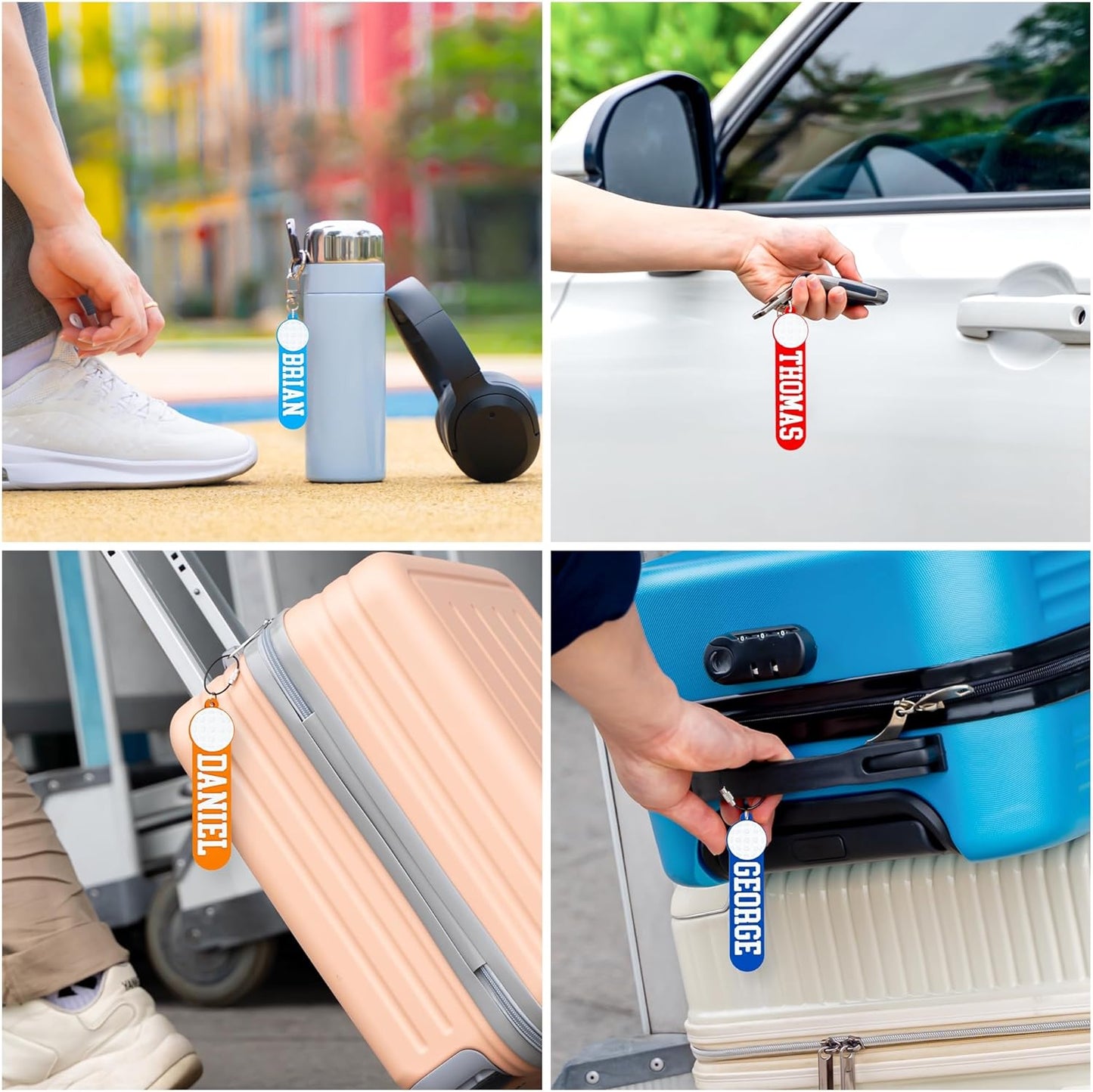 Personalized Sports Golf Keychain – Custom Name Tag, Bag Tag, Luggage Tag – Gift for Kids, Coaches, Teams