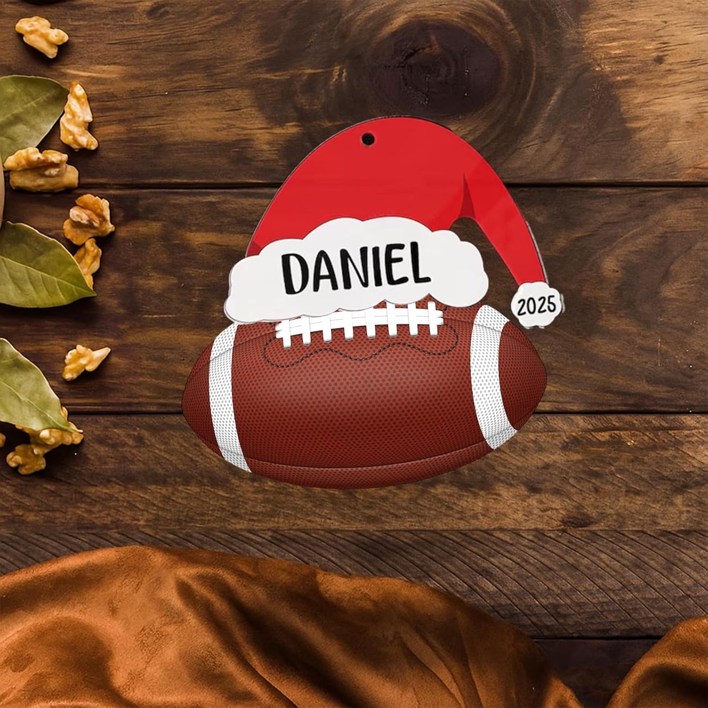 Personalized Football Christmas Ornament 2025, Football Ornaments for Christmas Tree, Team Ornament, Custom Coach Gifts, Hanging Decor, Gifts for Sports Lovers Boys, Xmas Gift 2025