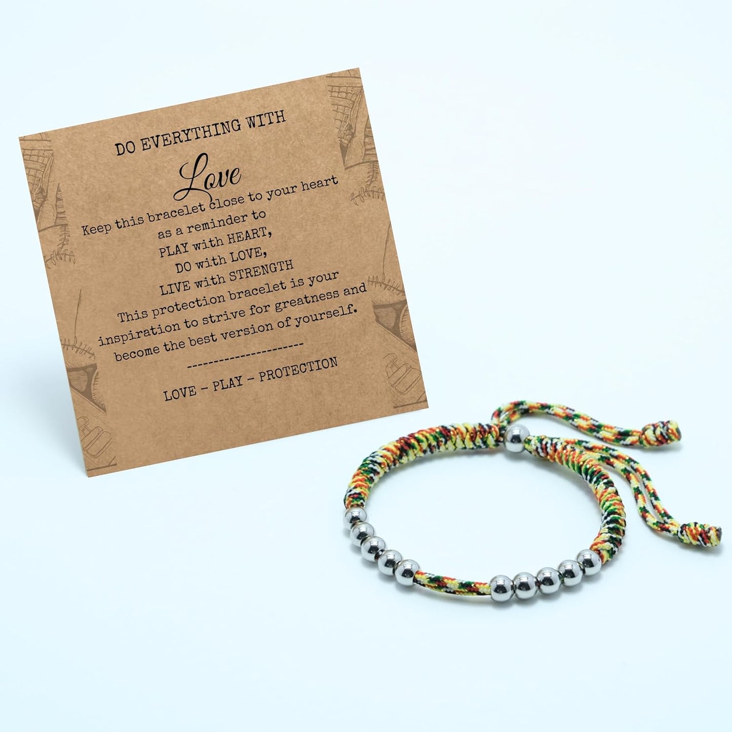 LAMIBEE Golf Stainless Steel 10 Bead Score Counter Bracelet, Golf Stroke Count Bracelet, Resizable Easy to Adjust Golf Round Scoring Tracker, Durable Stylish Golf Accessory