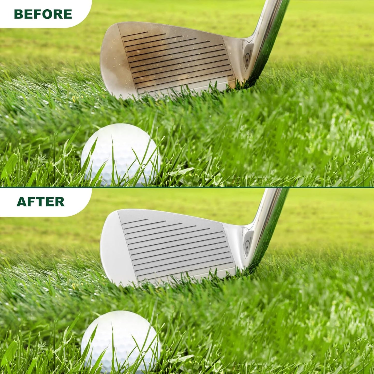 ZOXY Golf Club Cleaning Kit–Clean, Polish, and Restore Irons, Drivers, Putters–Golf Club Polishing Kit with Golf Club Polish, Golf Club Cleaner, Golf Grip Solvent