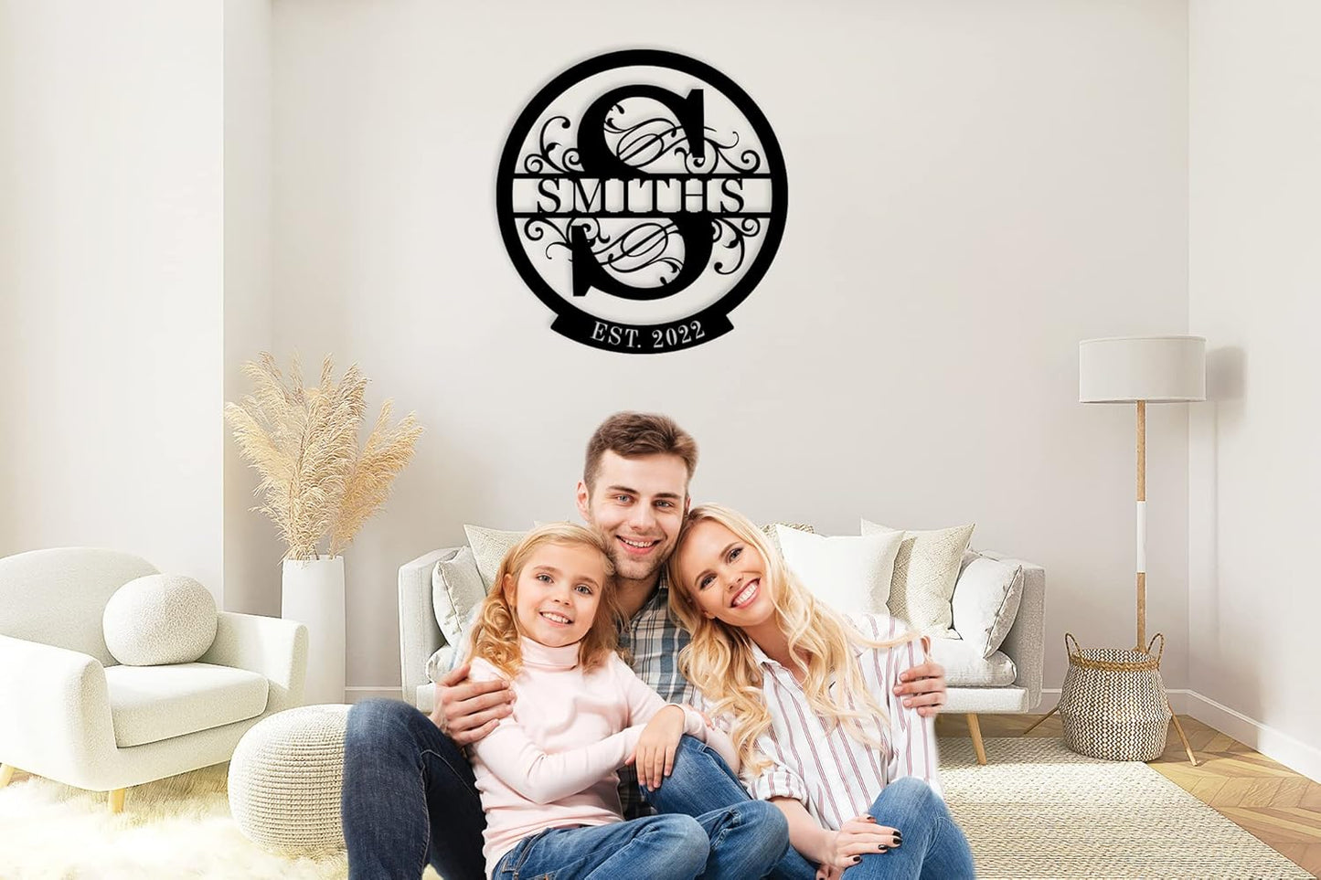 Personalized Last Name Signs, Custom Family Metal Sign, Personalized Christmas Gifts, Est Year Established Signs, Custom Metal Last Name Signs,Monogram Wall Decor