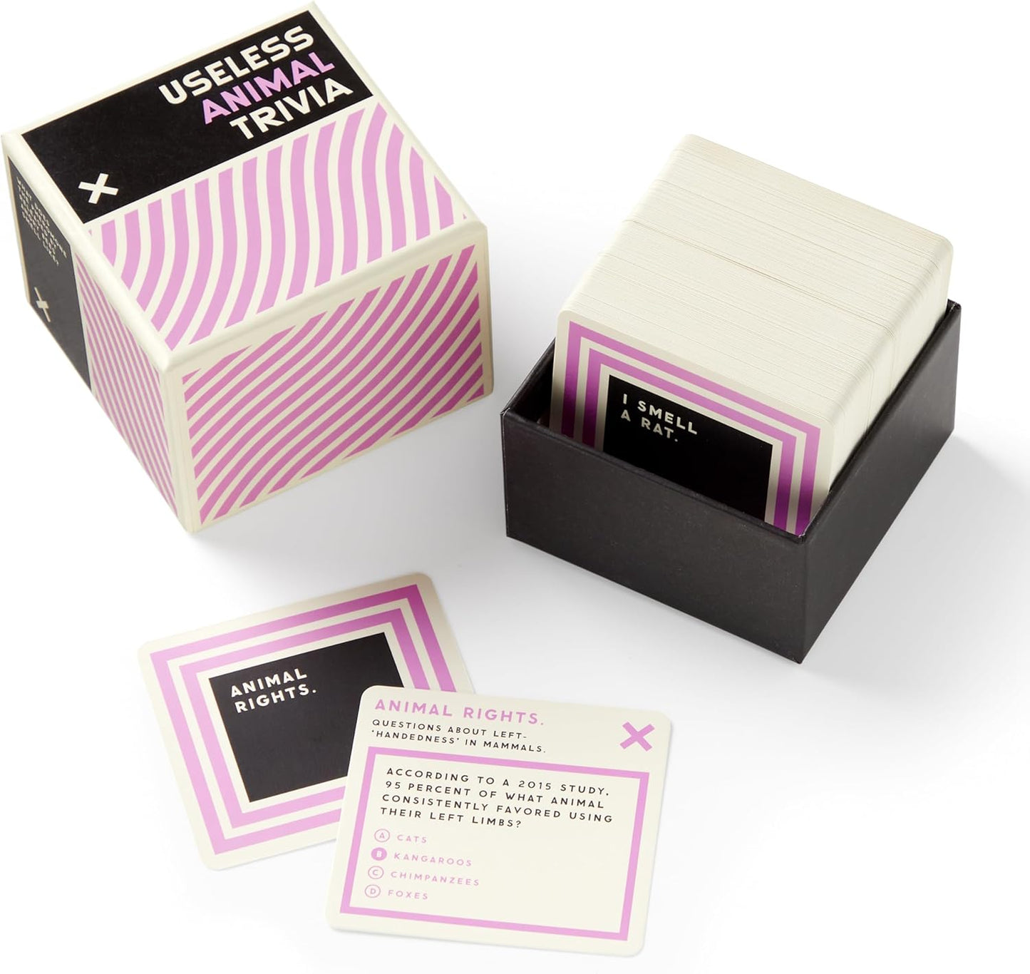 Brass Monkey Useless Animal – Trivia Card Game Set with 200 Unique Questions About All Different Kinds of Animals