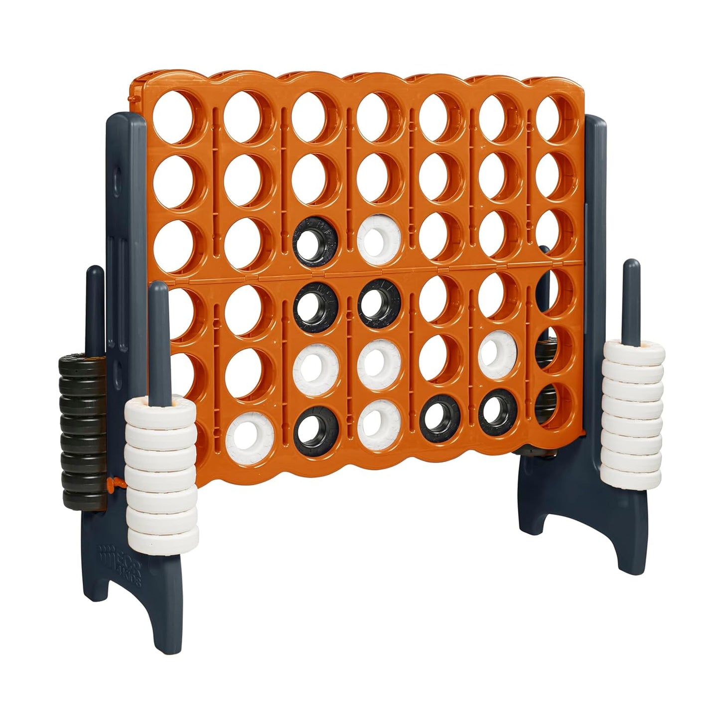ECR4Kids Jumbo 4-To-Score, Giant Game, Orange/Grey