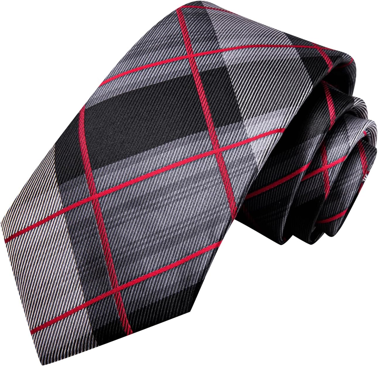 Hi-Tie Men 63inches Tie Set Extra Long Necktie Paisley Tie Pocket Suqare Cufflinks Big and Tall Men Tie