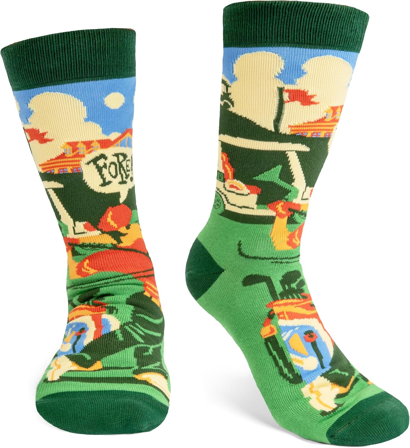 Lavley Funny Golf Socks - Fun gift for golfers - Unisex one size fits most - Great for birthdays or stocking stuffers