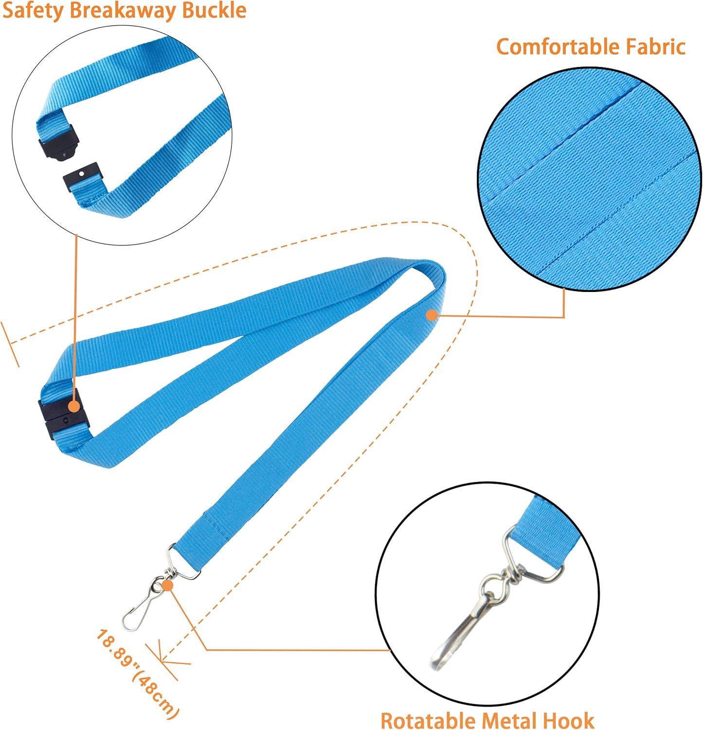 12 Pack Breakaway Lanyards & Durable Neck Straps for Schools, Office, Cruise, Green