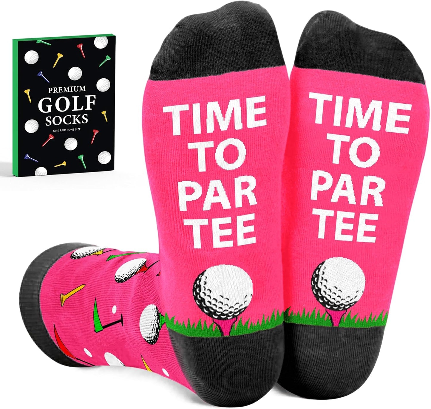 VICRAZY Golf Gifts for Men, Women - Golf Accessories, Golf Socks for Dad, Mom - Funny gift, Christmas Gifts, Stocking Stuffer