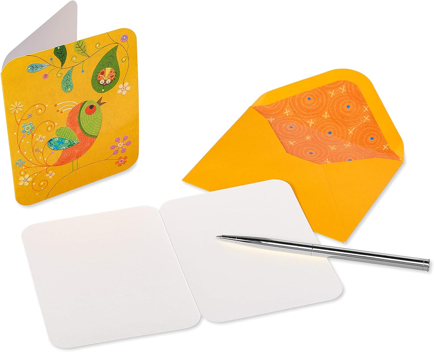 Papyrus Blank Cards with Envelopes, Owls and Birds (20-Count)