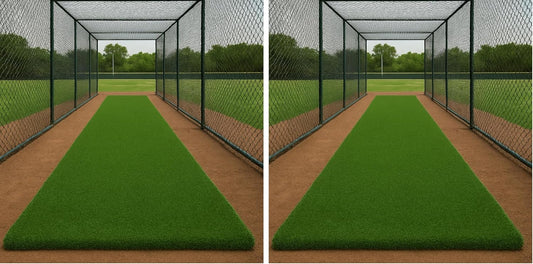 Ottomanson Artificial Turf Golf Hitting Mat 3' x 6' Indoor/Outdoor Waterproof Synthetic Fake Grass for Putting Practice Baseball Football Sports Gym Backyard, Custom Size 2' up to 30' (Pack of 2)