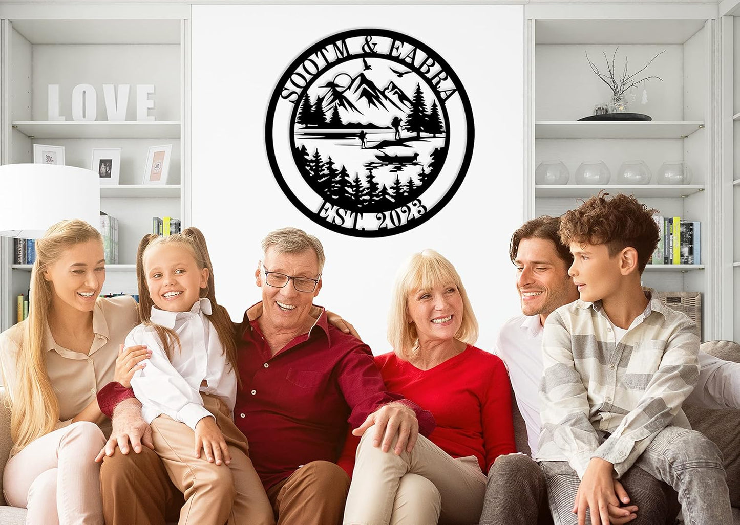 Personalized Fathers Day Gift Personalized Fishing Metal Sign Custom Cabin Sign Custom Cottage Sign