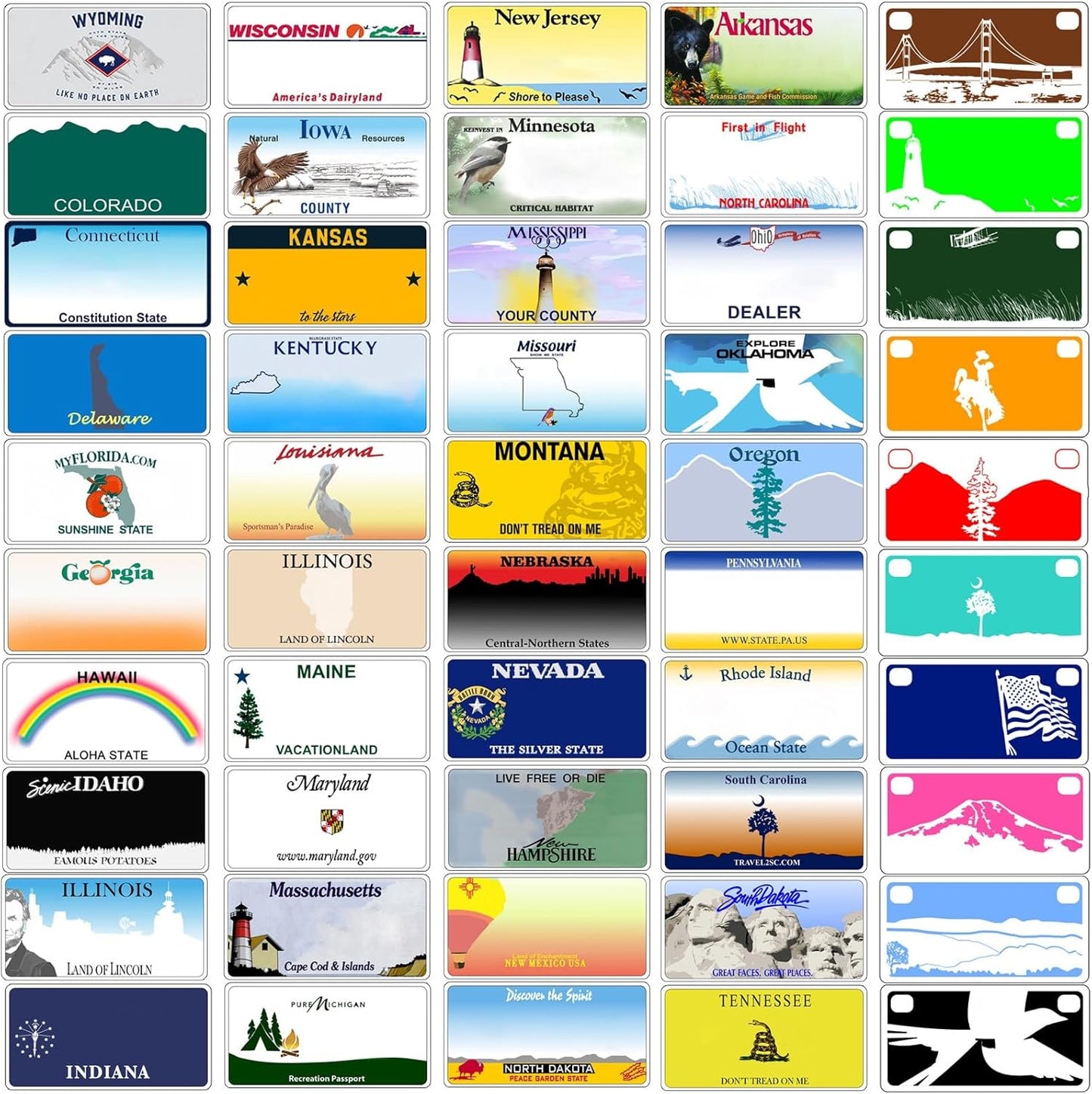 Custom Mini License Plate,Personalized Hawaii Bike License Plate - Select from All 50 States,3 Sizes - Customized Customizable State Car Tag Plates for Kids Bike, Bicycle,Toy Car,4x2 Inch