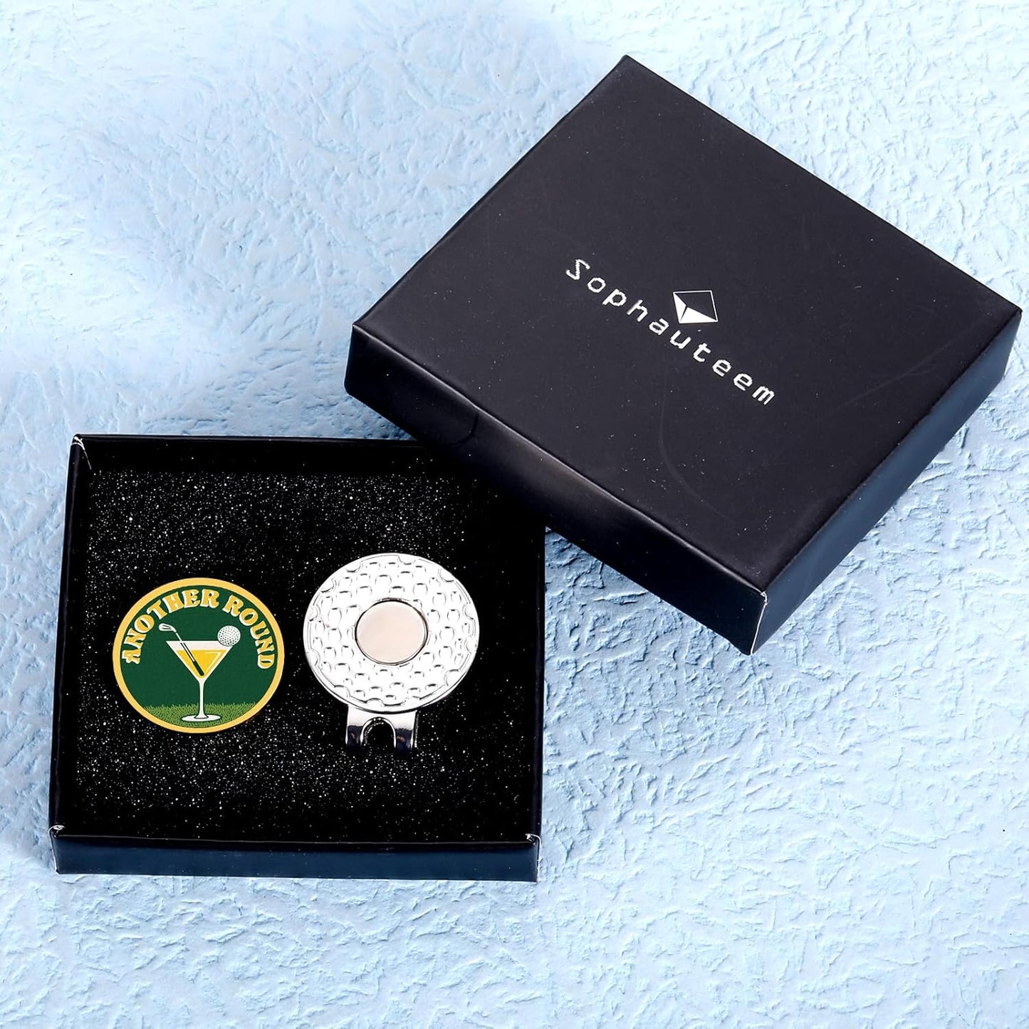 Funny Golf Ball Marker with Magnetic Hat Clip,Golf Ball Marker Hat Clip for Men Women, Golf Gifts for Men Women,Golf Accessories for Golf Lovers,Golf Gifts for Friends Coach Dad Father Boss Christmas