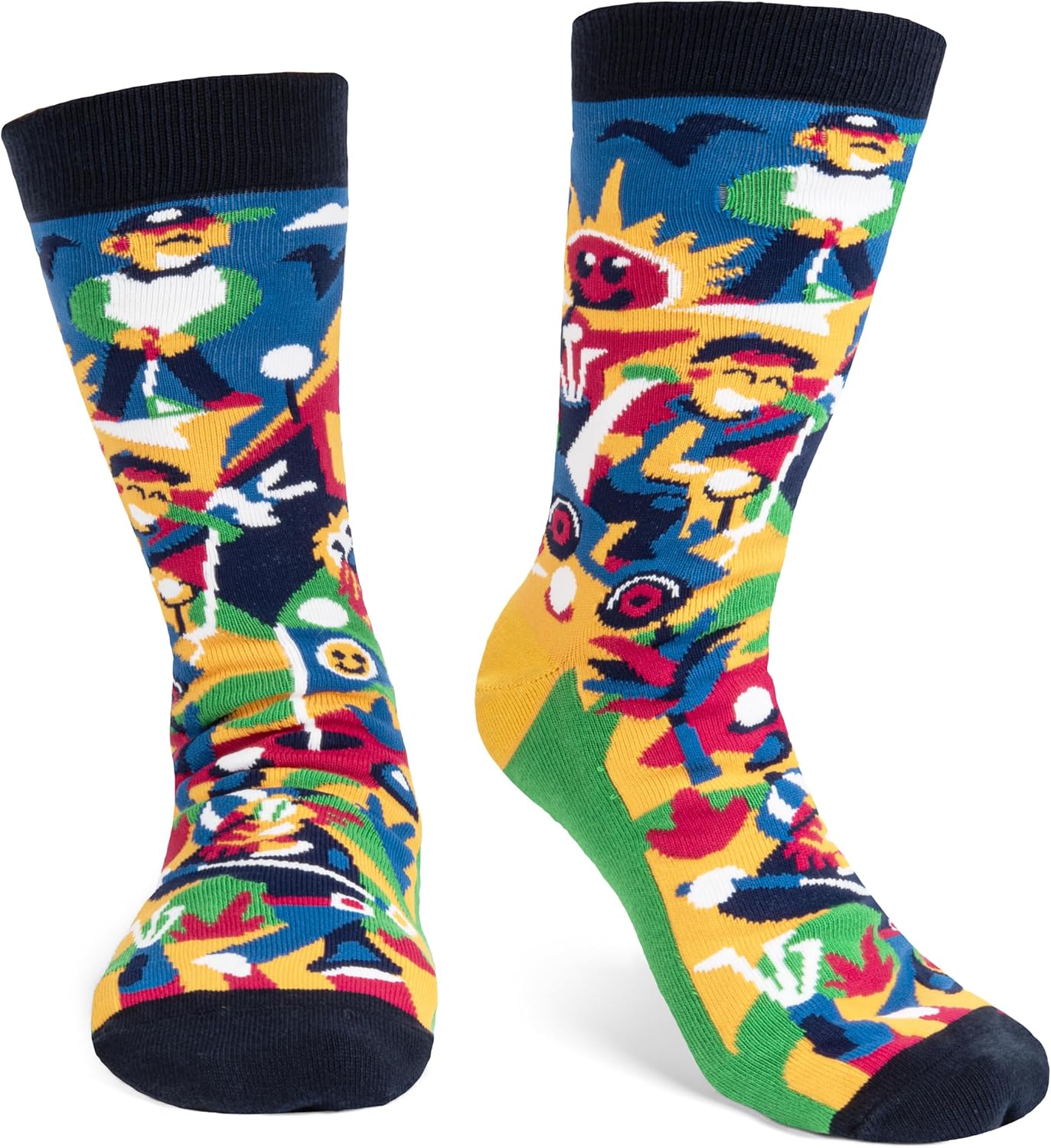 Lavley Funny Golf Socks - Fun gift for golfers - Unisex one size fits most - Great for birthdays or stocking stuffers