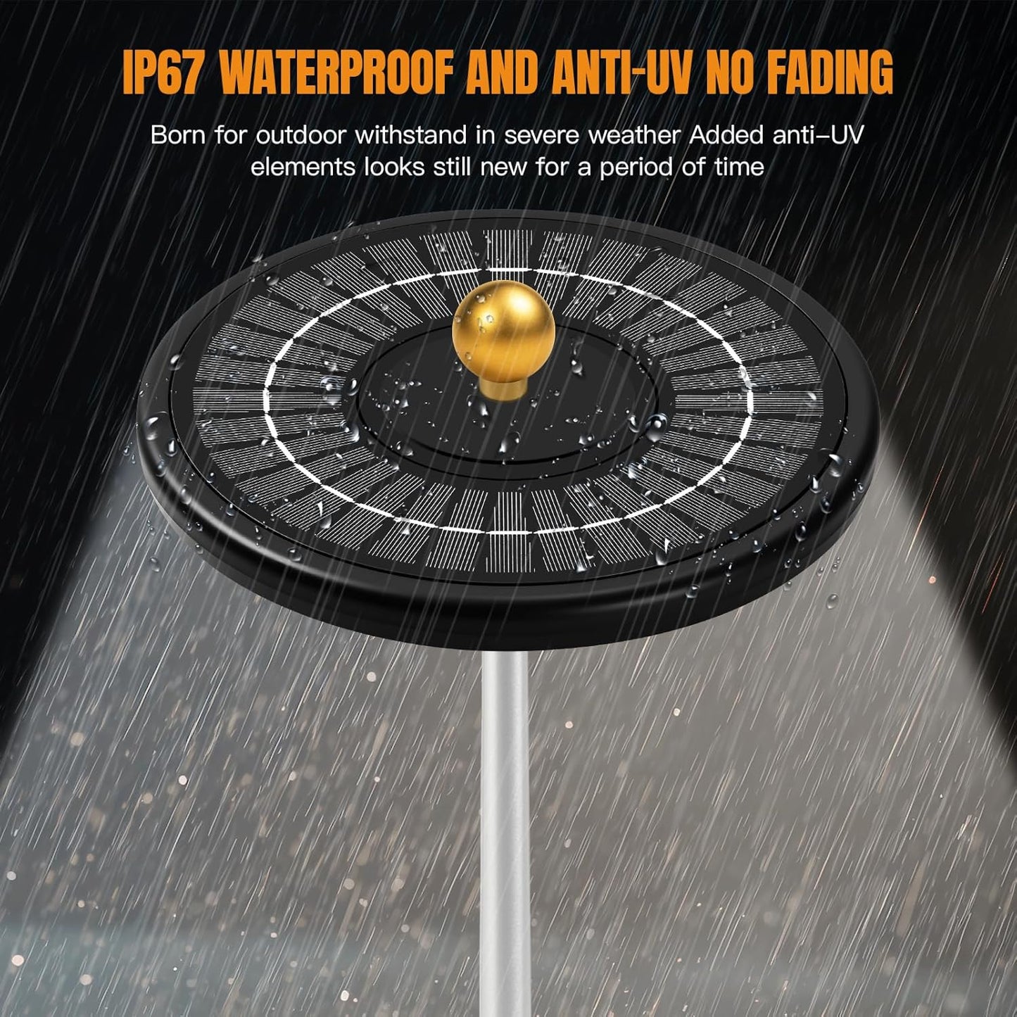 Flag Pole Light Solar Powered Outdoor, 2000 Lumen with 36 LED Ultra-Bright Flagpole, from Dusk to Dawn for 16+ Hours, 3 Brightness Levels 100% Flag Coverage High-Level Waterproof Auto on/Off