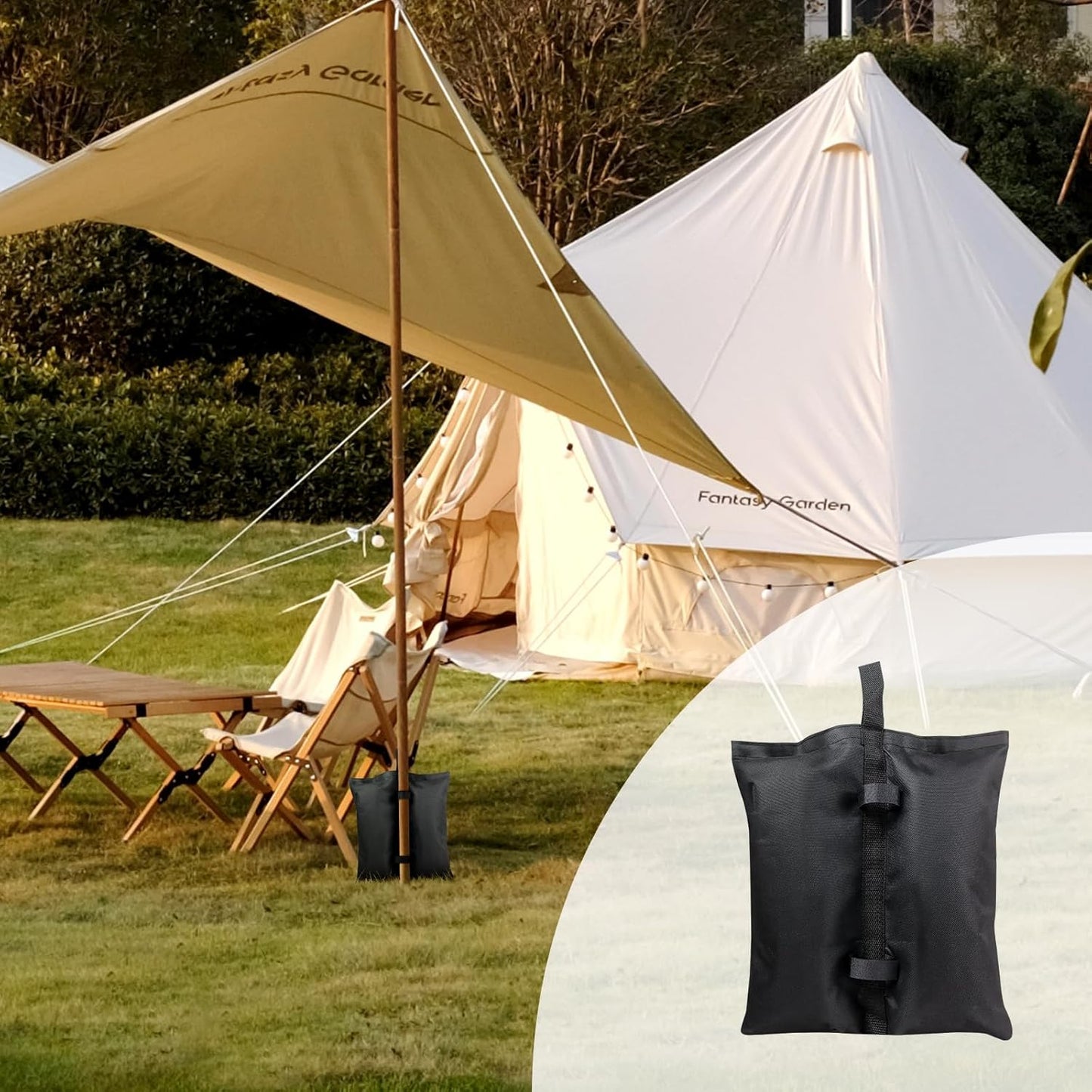 Canopy Weights,4 pcs Sand Bags for Canopy Legs,Tent Sand Bags，Gazebo Instant Shelter Leg Canopy Weights,Sandbags for Canopy Tent,for Canopies, Gazebos & Pergolas/Without Sand
