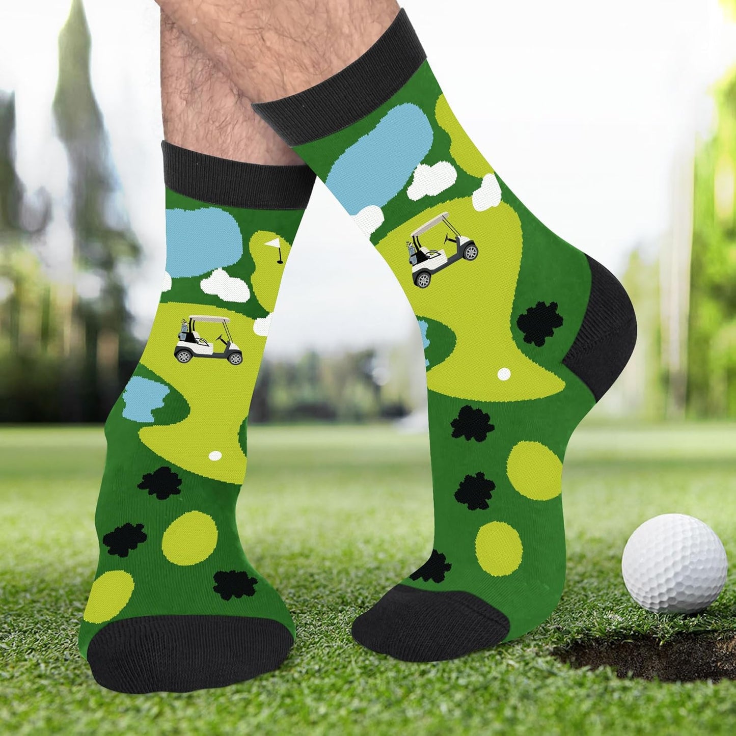 VICRAZY Golf Gifts for Men, Women - Golf Accessories, Golf Socks for Dad, Mom - Funny gift, Christmas Gifts, Stocking Stuffer