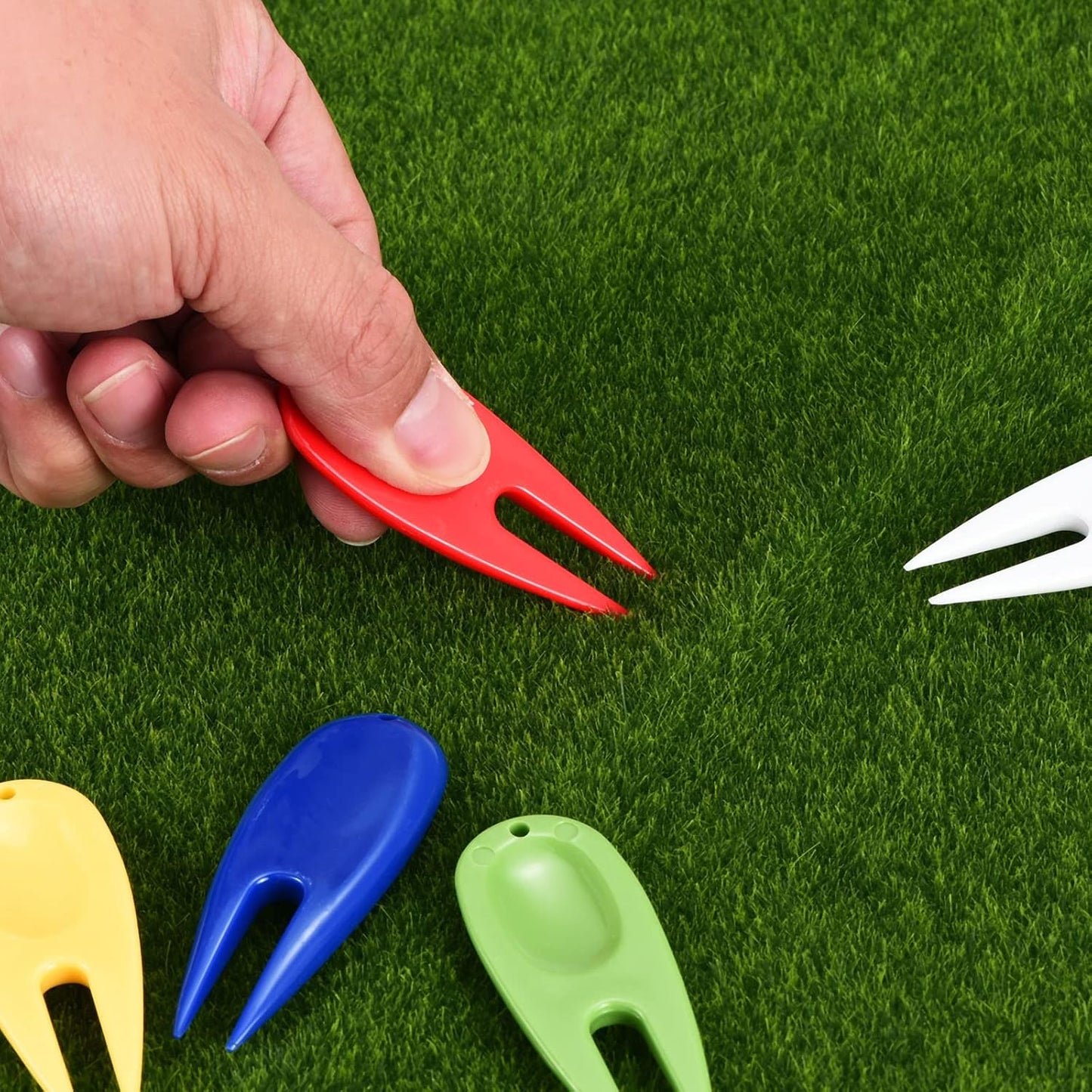 PATIKIL Golf Divot Tool, Plastic Golf Repair Tool Ball Marker for Golfer