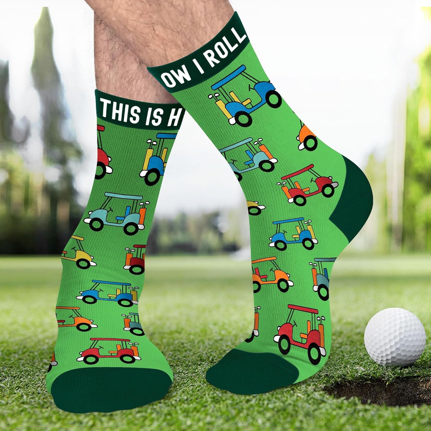 VICRAZY Golf Gifts for Men, Women - Golf Accessories, Golf Socks for Dad, Mom - Funny gift, Christmas Gifts, Stocking Stuffer