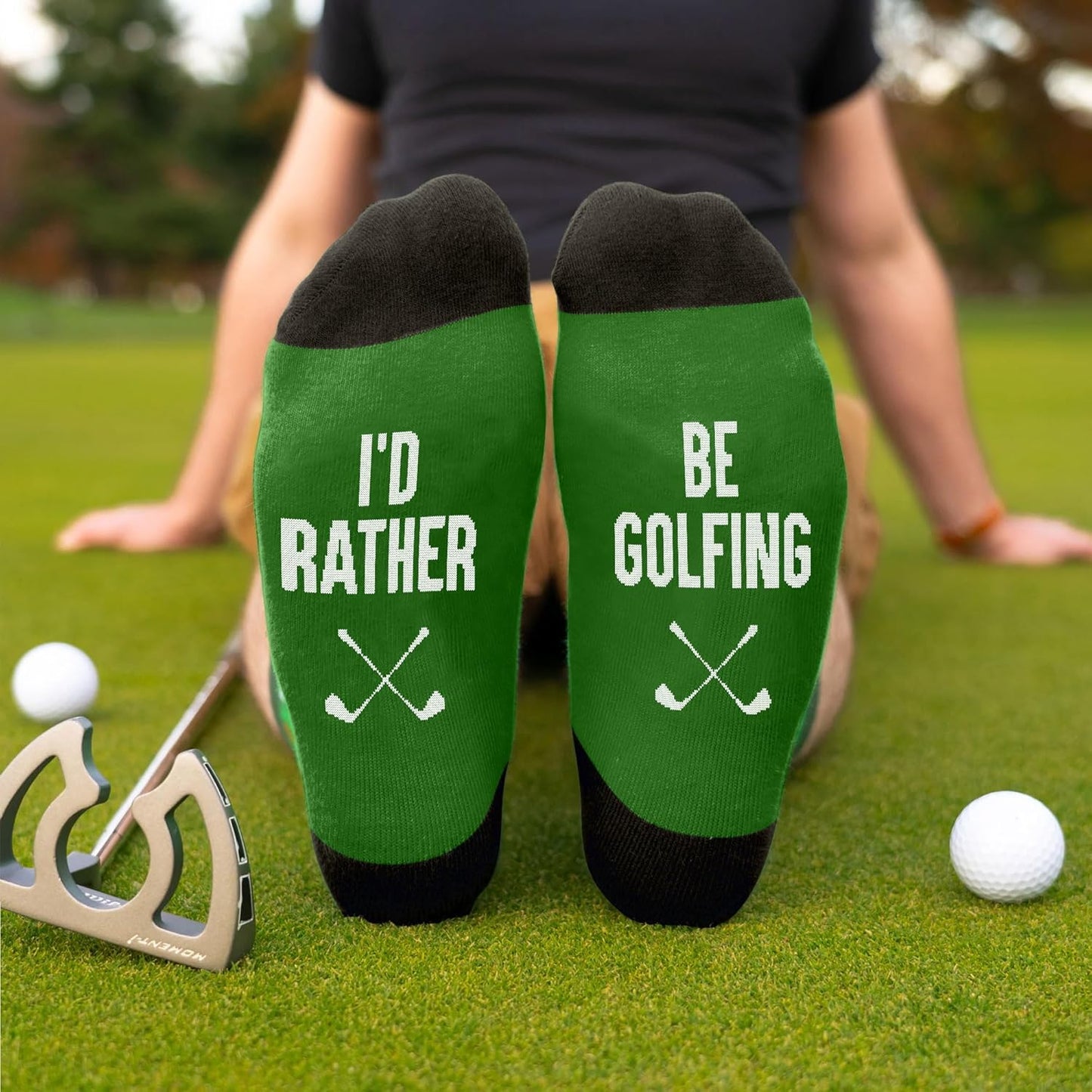 VICRAZY Golf Gifts for Men, Women - Golf Accessories, Golf Socks for Dad, Mom - Funny gift, Christmas Gifts, Stocking Stuffer