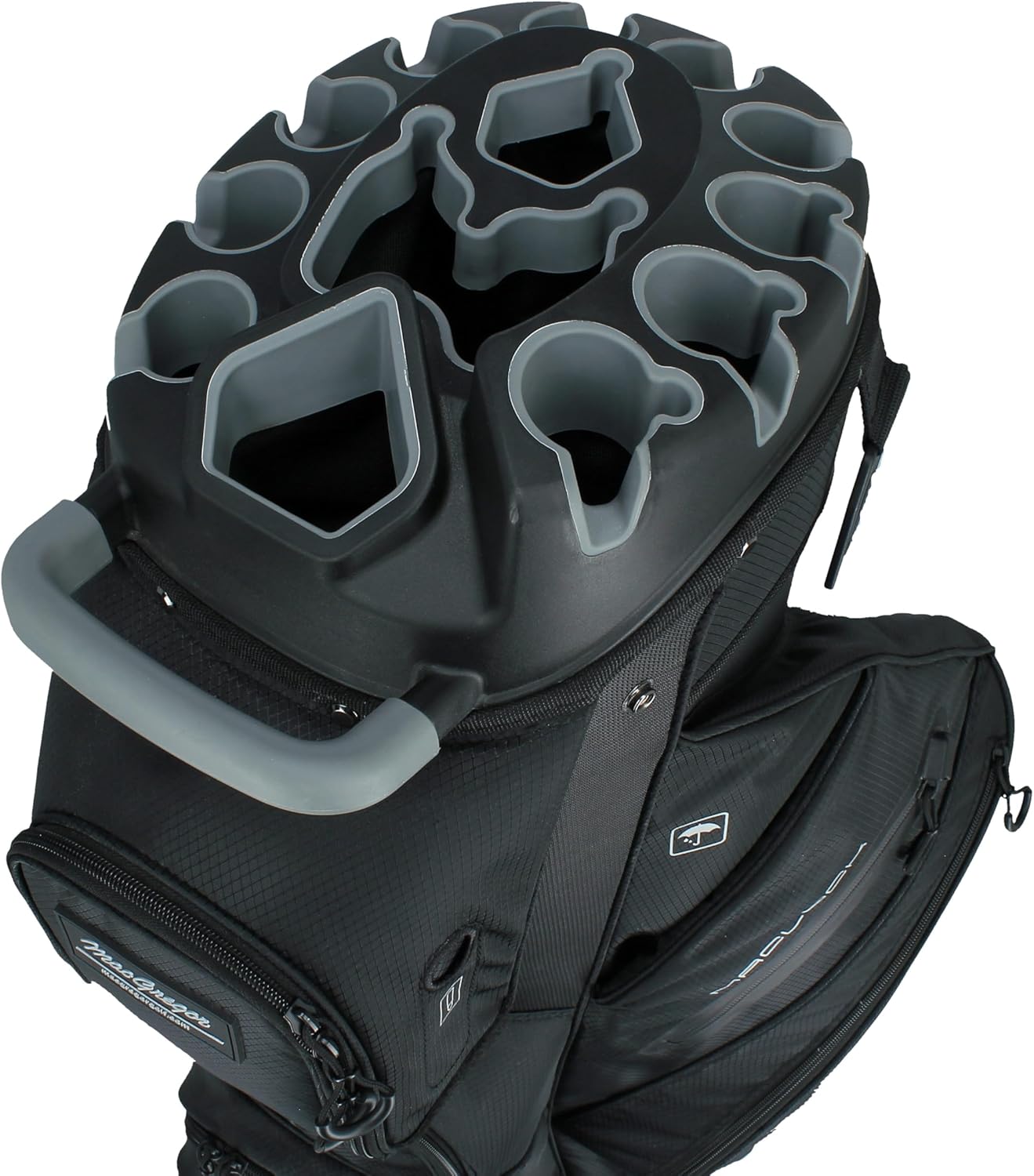 MacGregor MACLOCK Ultimate Divider System Cart Bag with 14 Way Organizer Divider Top and Individual Club Locking Slots