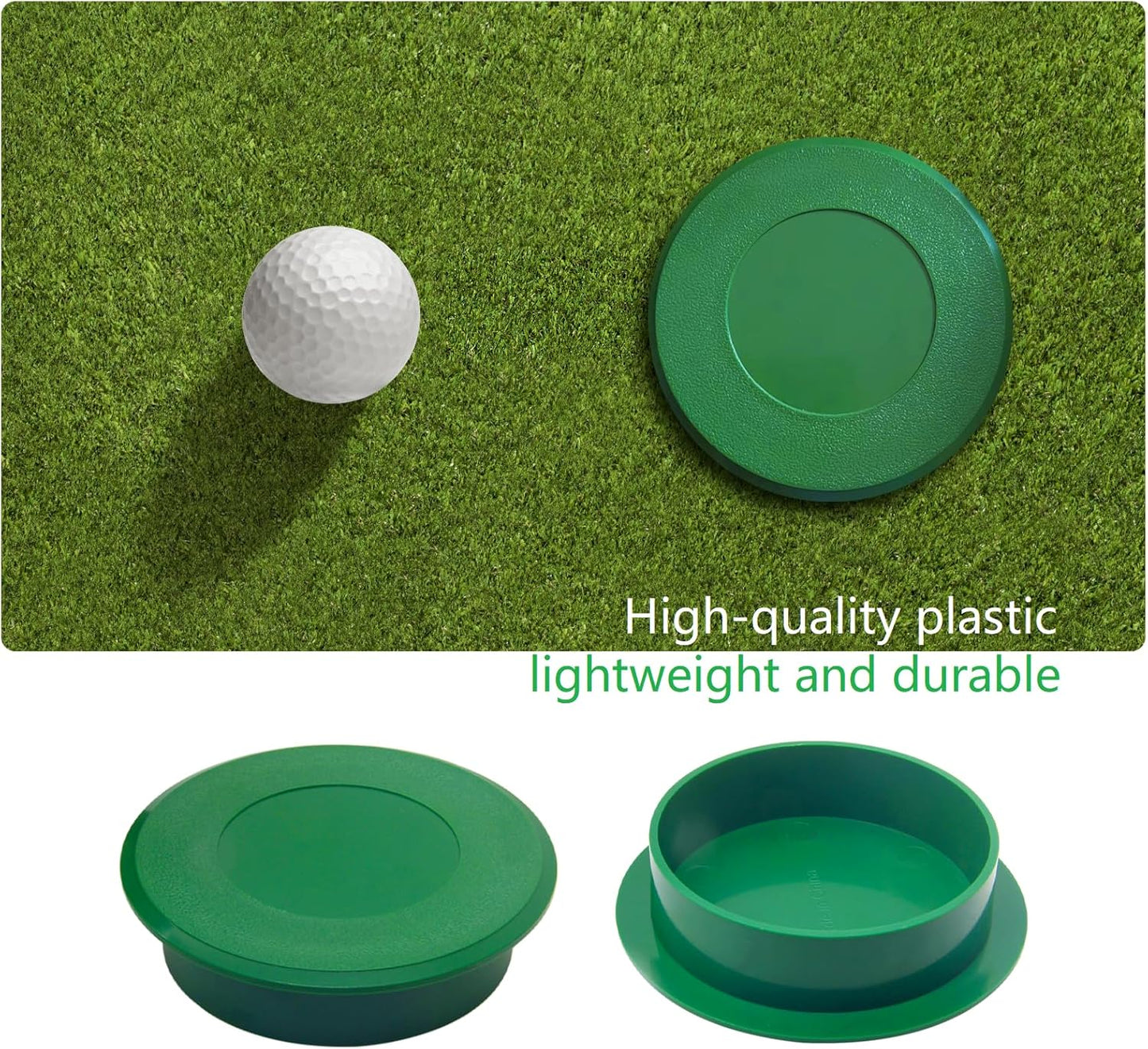 Golf Hole Cup Covers Universal Dimensions for Putting Practice Training Meets The Standards of USGA and PGA (2 Pack)