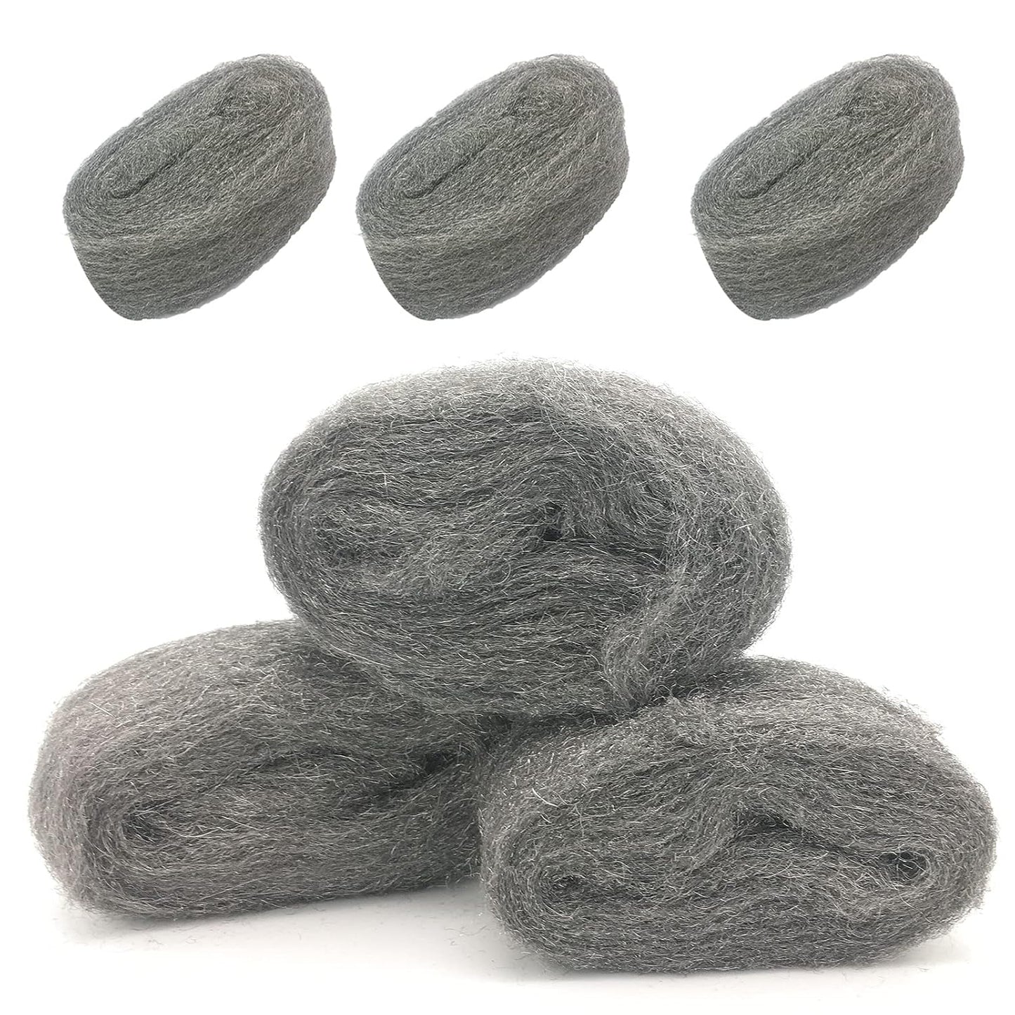 Steel Wool Fill Fabric DIY Kit, Coarse Wire Wool Hardware Cloth, Gap Blocker, Keep Mice Away from Holes/Siding/Pipeline/Vents in Garden, House, 6 Pack × 10FT