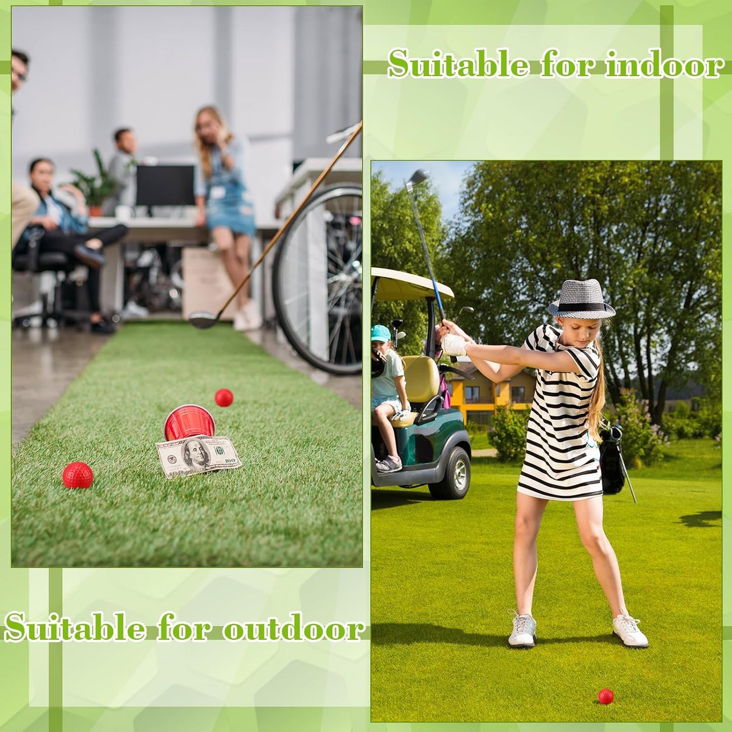 30 Pcs Foam Golf Practice Balls Soft Foam Balls for Golf Practice Realistic Feel and Flight Sport Training