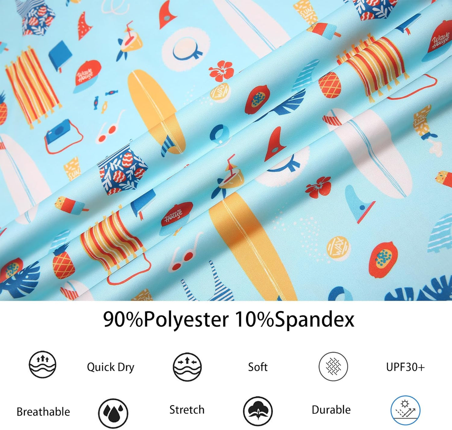 Alex Vando Mens Hawaiian Golf Shirt Moisture Wicking Digital Print Golf Shirts for Men