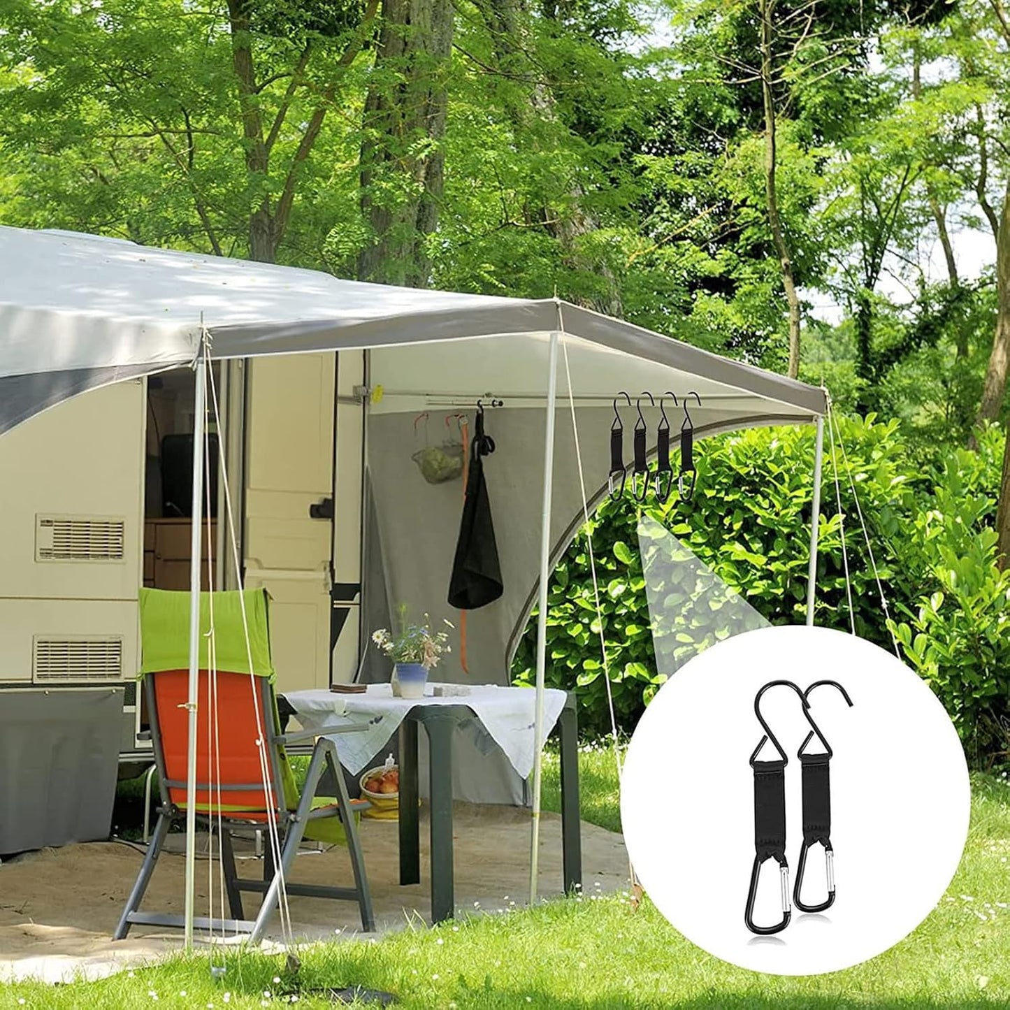 Fence Hooks for Bat Bags and Water Bottle,Hanging Buckles Metal Hooks for Baseball,Tennis,Softball,Football Bag Outdoor Sports Equipment (2)