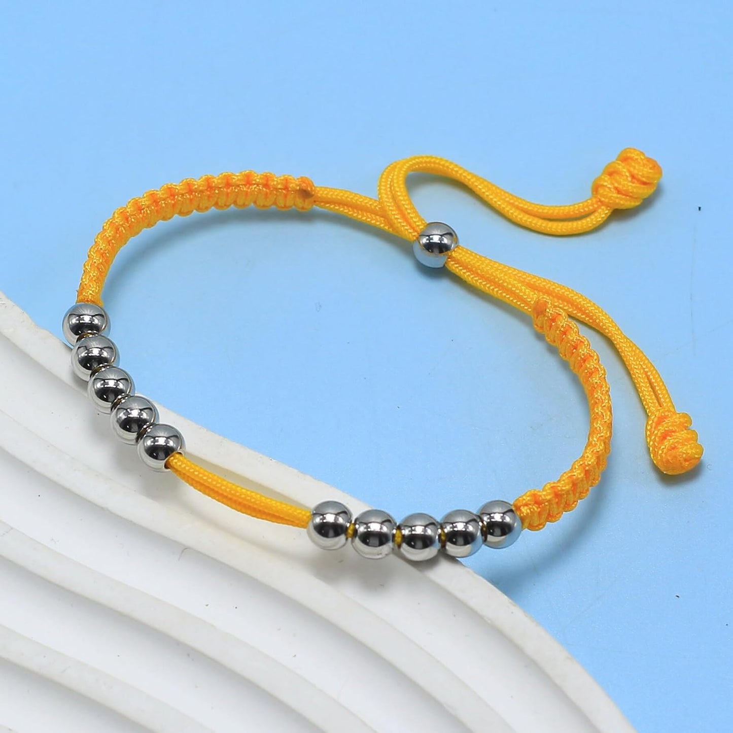 LAMIBEE Golf Stainless Steel 10 Beads Score Counter Bracelet, Golf Stroke Count Bracelet, Resizable and Easy to Adjust Golf Round Scoring Tracker, Durable and Stylish Golf Accessory