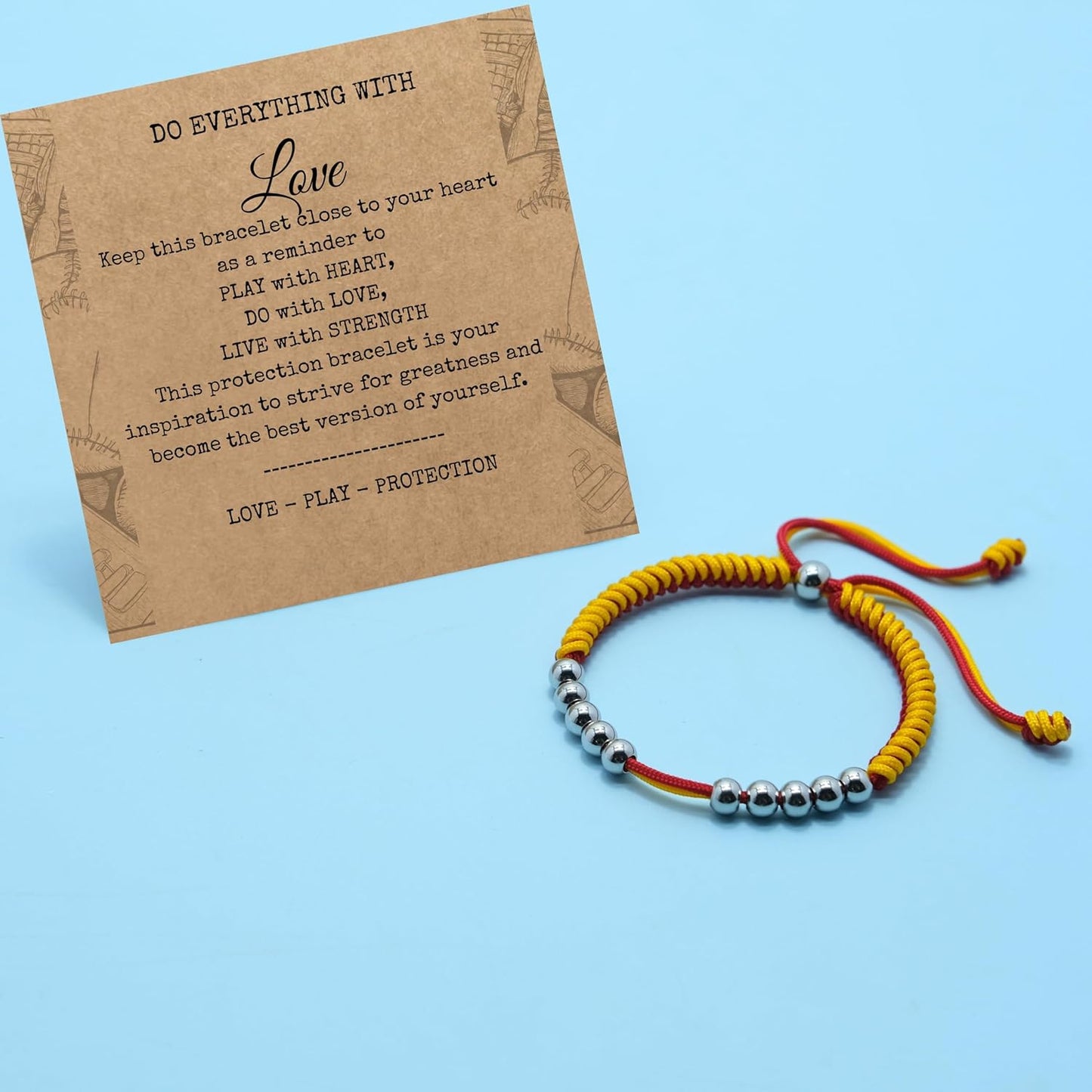 LAMIBEE Golf Stainless Steel 10 Bead Score Counter Bracelet, Golf Stroke Count Bracelet, Resizable Easy to Adjust Golf Round Scoring Tracker, Durable Stylish Golf Accessory