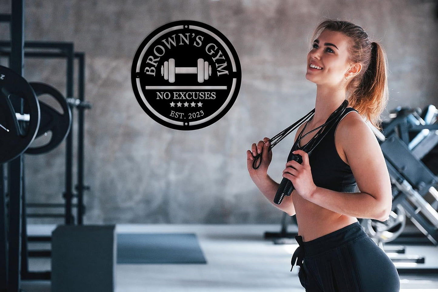 Personalized Home Gym Decor,Personalized Gym Metal Sign,Workout Room Decor,Wall Decor Art,Gifts for Fitness Lovers