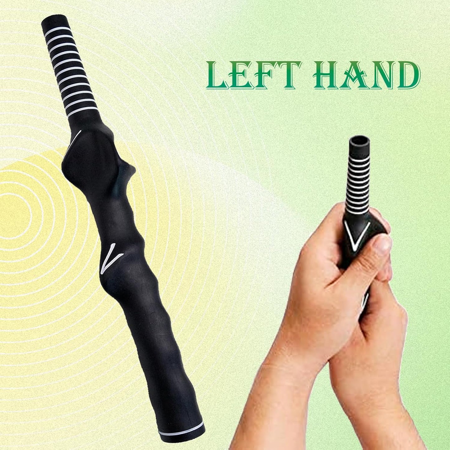 Golf Training Grip Left-Hand, Golf Club Grip Swing Trainer, Golf Practice Grips for Beginner Learn Correct Grip Posture