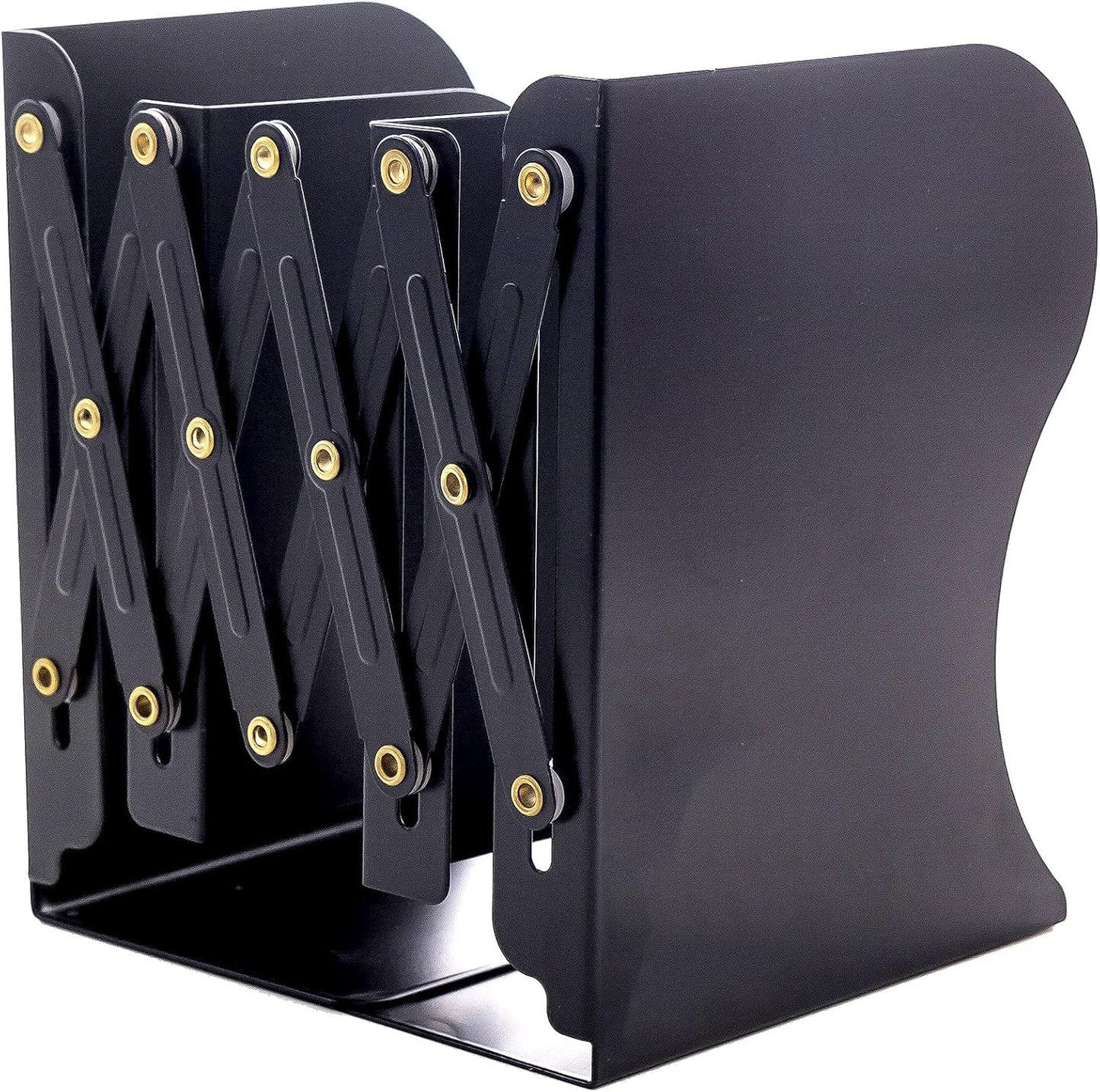 Adjustable Bookends Metal Book Ends for Heavy Book Holder Heavy Duty Bookends Nonskid Bookcase Desktop Book Organizer Binder Holder