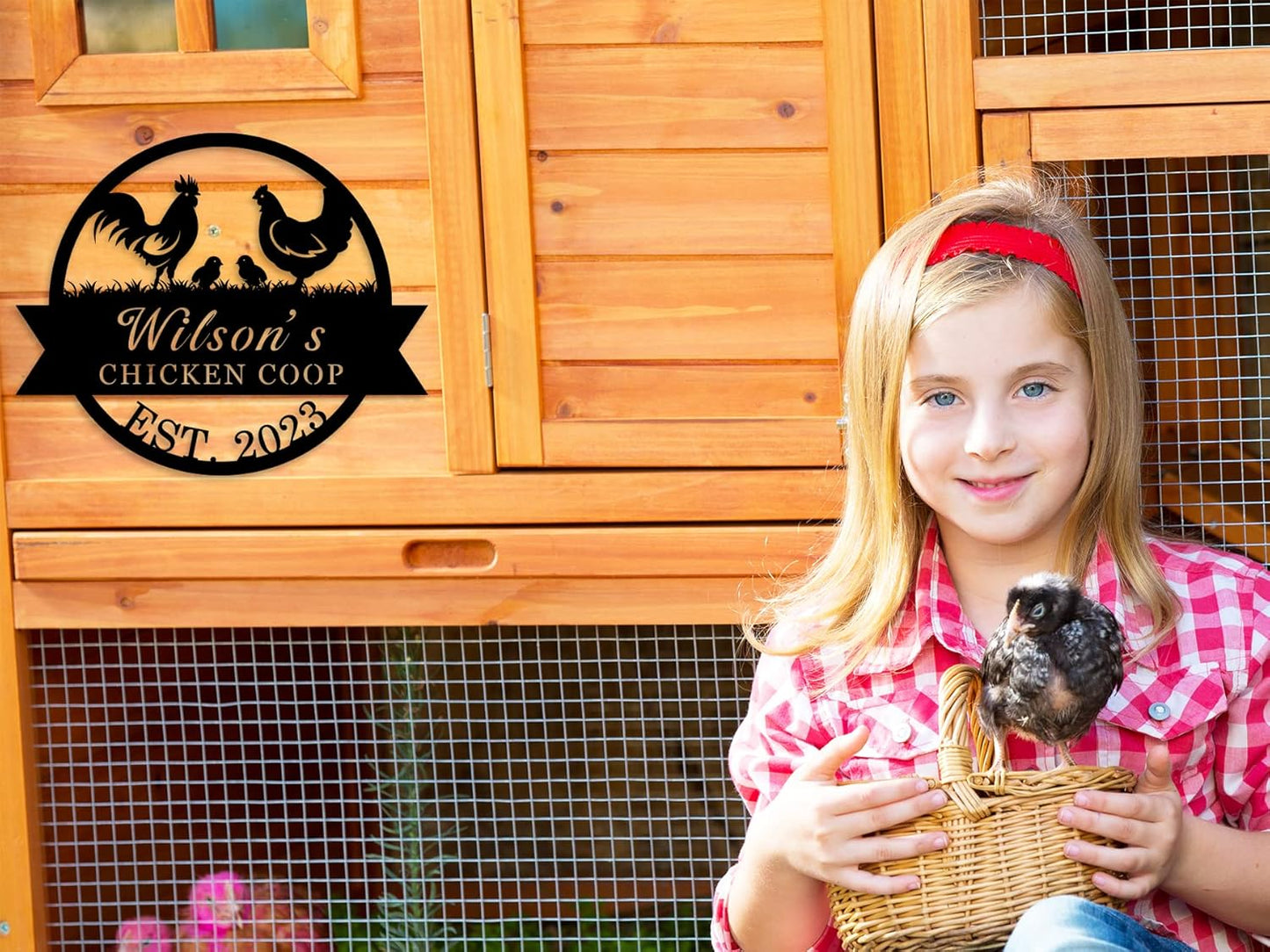 Custom Chicken Coop Sign, Personalized Family Name Chicken Coop Sign, Personalized Chicken Farm Sign, Custom Farm Coop Sign, Mothers Day Gifts