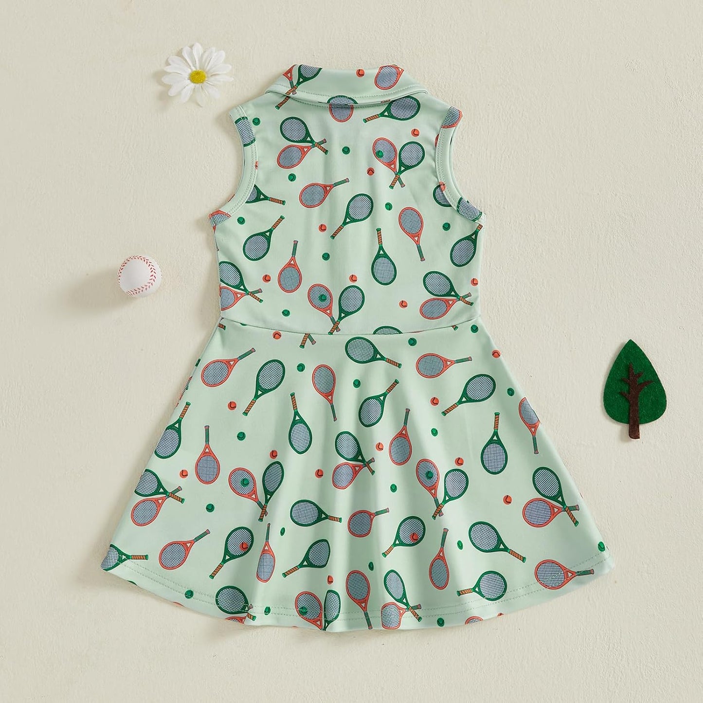 Little Girls Mardi Gras Outfit Toddler Sleeveless A Line Sun Dress Kids Zipper Party Dresses Spring Summer Clothes