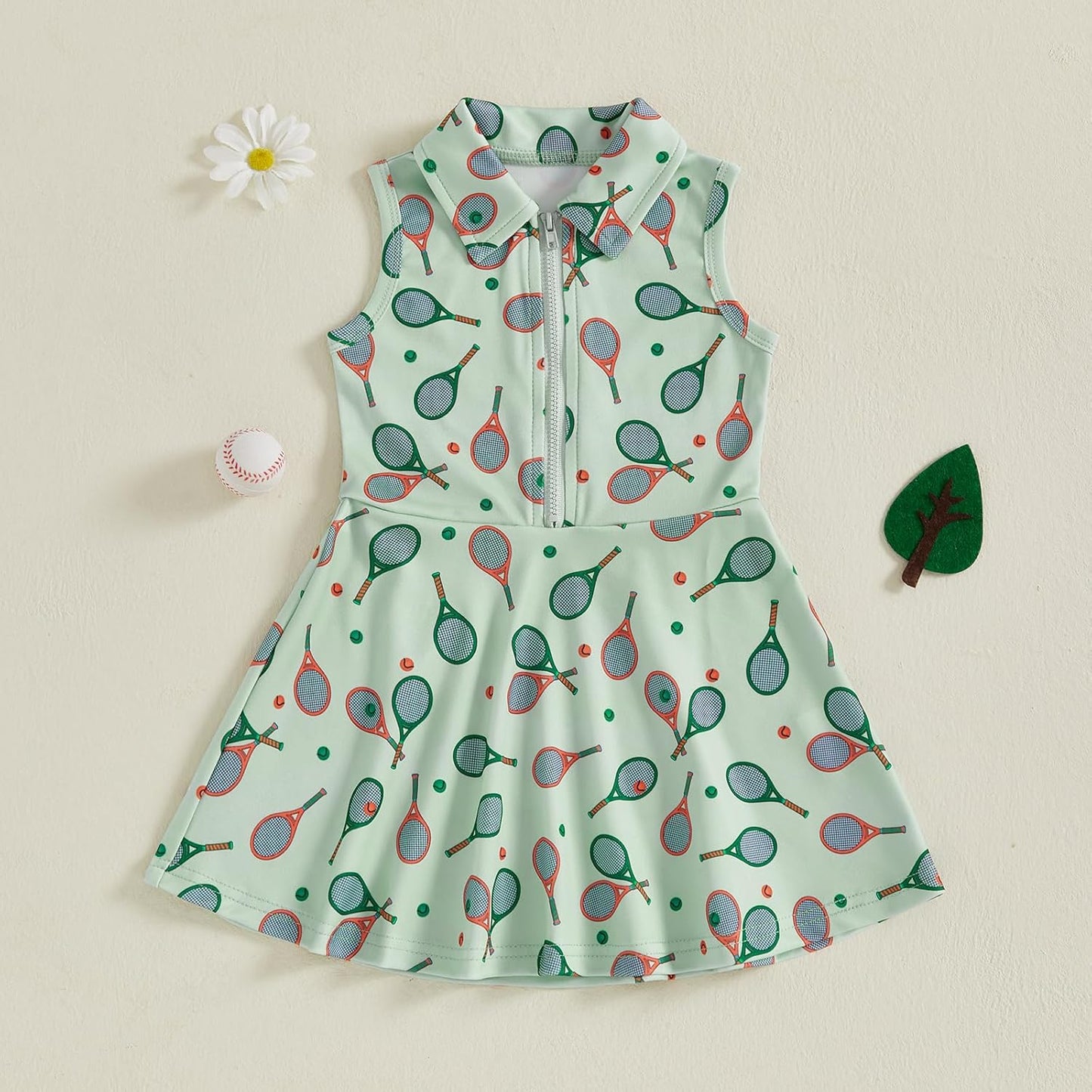 Little Girls Mardi Gras Outfit Toddler Sleeveless A Line Sun Dress Kids Zipper Party Dresses Spring Summer Clothes