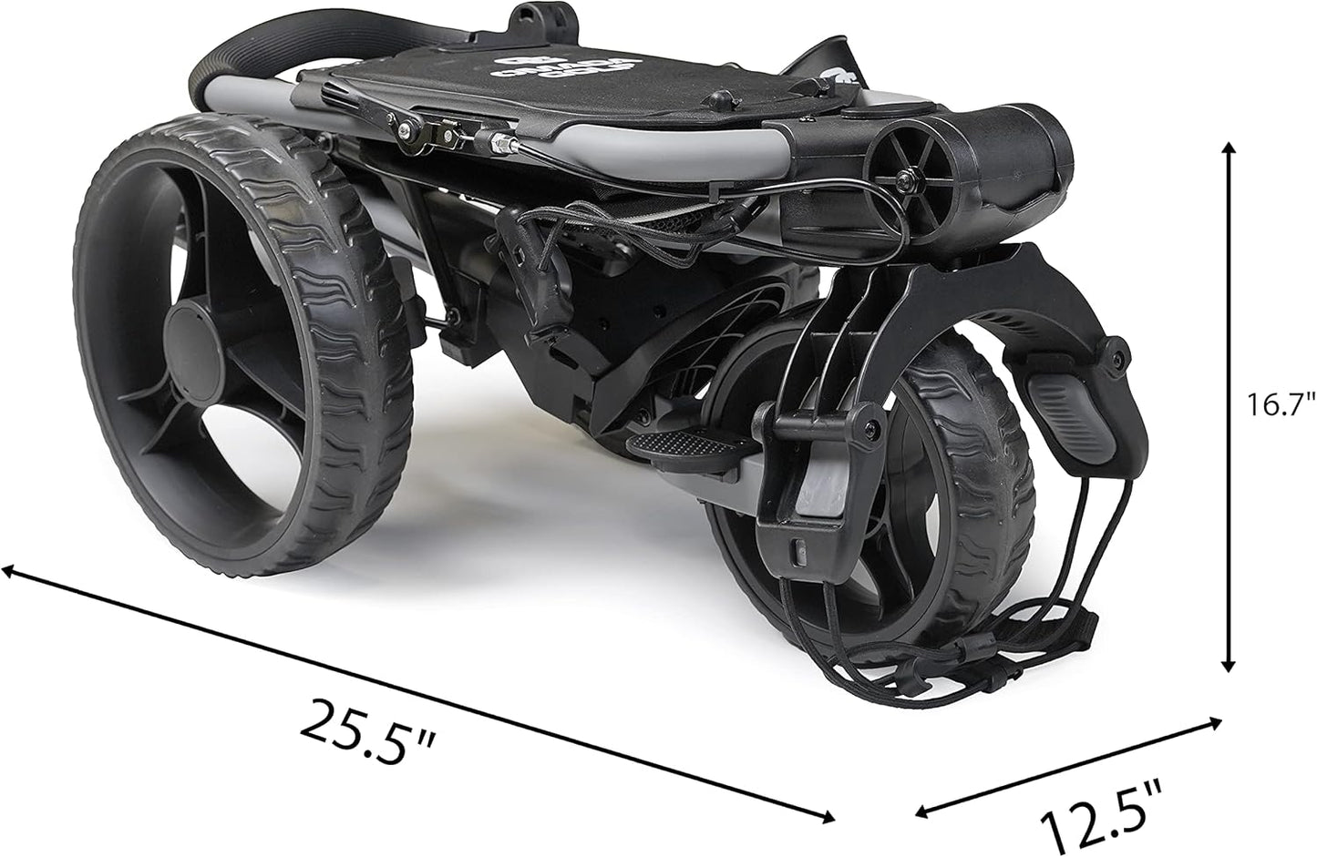 OMADA GOLF Trilite Golf Push Cart | Lightweight and Folding Golf Cart | Adjustable Golf Bag Stand
