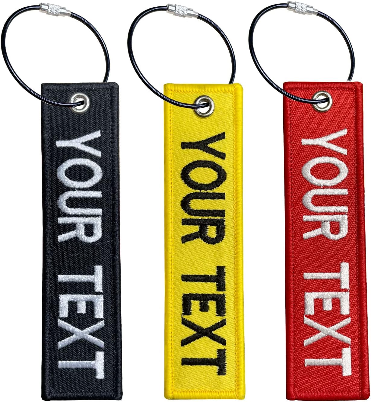 silkmilk Custom Personalized Luggage Tag Name ID Suitcase Labels with Stainless Steel Loop for Luggage,Crate,Belt,Key for Men Women Kids Girls Travel
