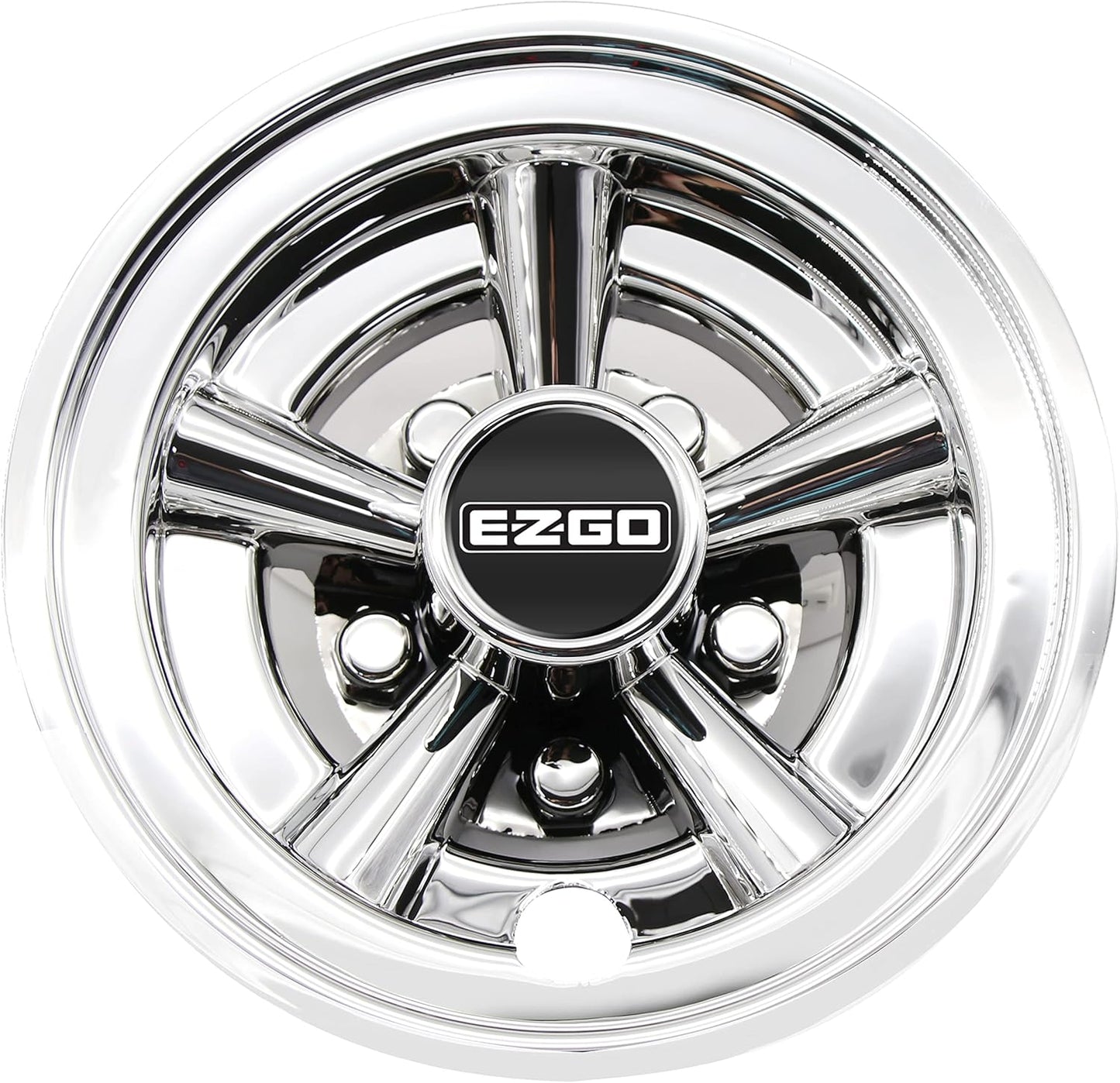 Logo Sticker for EZGo Golf Cart Hubcap 8", Universal Wheel Covers Hub Caps for Club Car, EZGo, Yamaha Golf Buggies Size 8 inch (4 Pack)