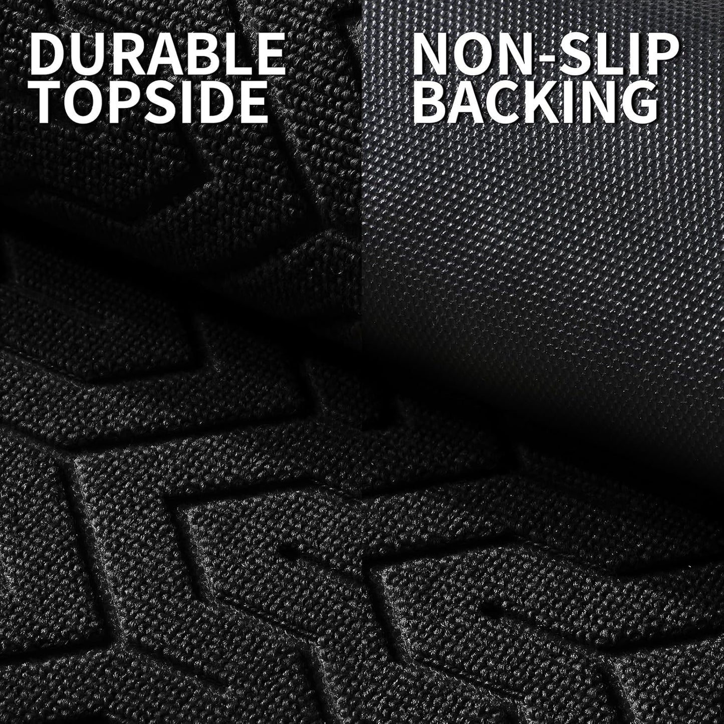 Yimobra Large Door Mat Outside Entrance 47x32, Waterproof Heavy Duty Outdoor Mats for Front Door, Non Slip Rubber Entry Mat for Garage Patio Indoor, Easy Clean, Black