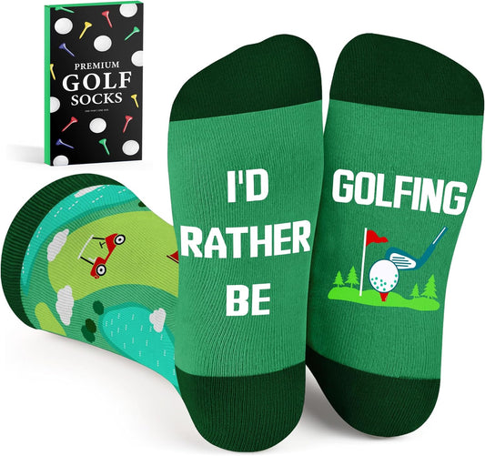 VICRAZY Golf Gifts for Men, Women - Golf Accessories, Golf Socks for Dad, Mom - Funny gift, Christmas Gifts, Stocking Stuffer