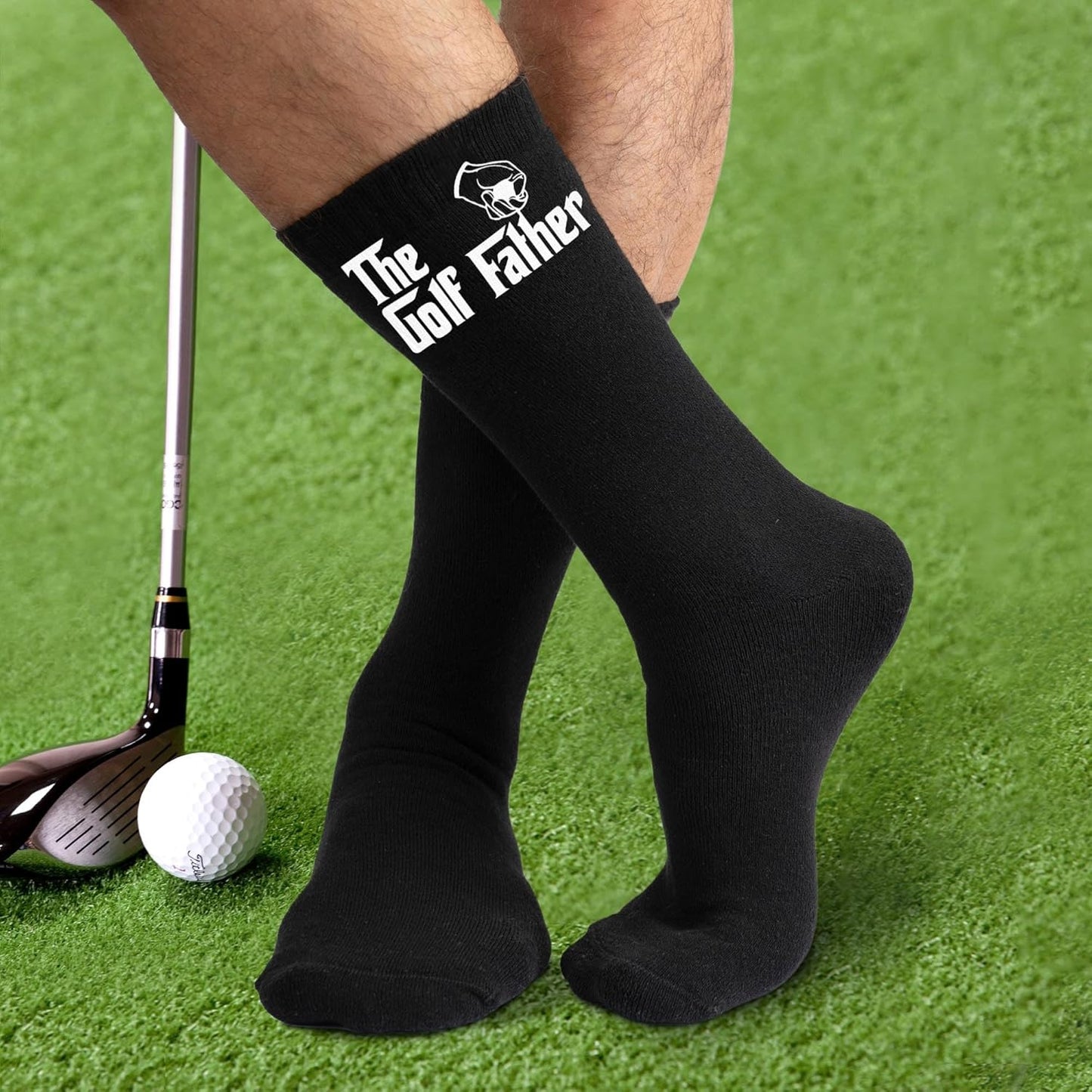 VICRAZY Golf Gifts for Men, Women - Golf Accessories, Golf Socks for Dad, Mom - Funny gift, Christmas Gifts, Stocking Stuffer