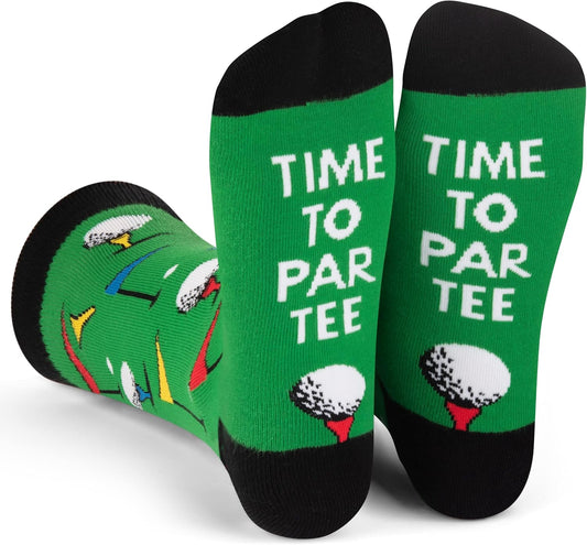 Lavley Funny Golf Socks - Fun gift for golfers - Unisex one size fits most - Great for birthdays or stocking stuffers