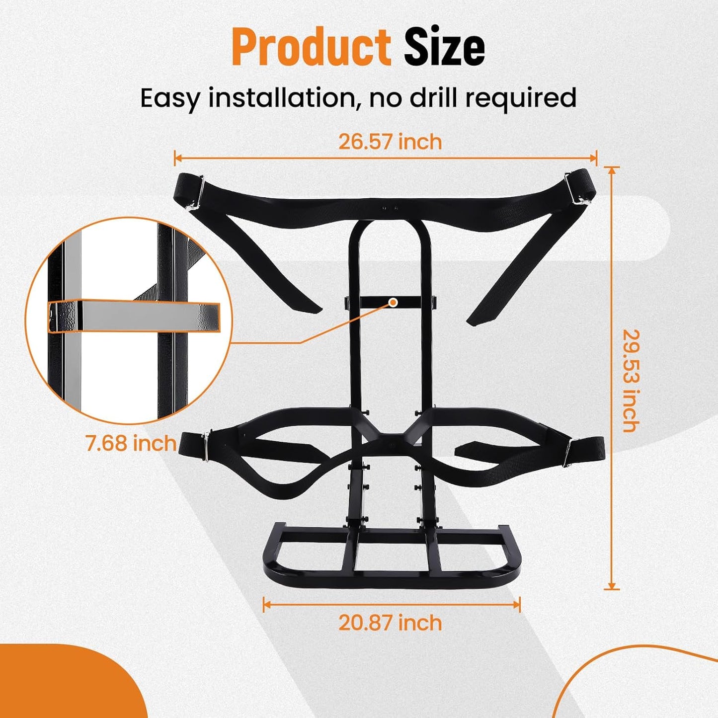 maXpeedingrods Golf Cart Bag Holder Rear Seat Universal for Club Car Yamaha EZGO Models