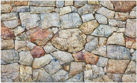 Rustic Natural Rubble Stone Non Slip Rugs Soft Bath Rugs for Indoor Entrance Floor Door Mat Dries Quickly Kitchen Mat Natural Durable Easy to Maintain Bath Mat 18x30 inch